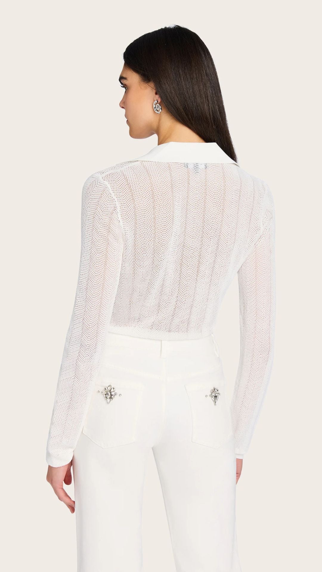 Megan Pointelle Cardigan - Generation Love