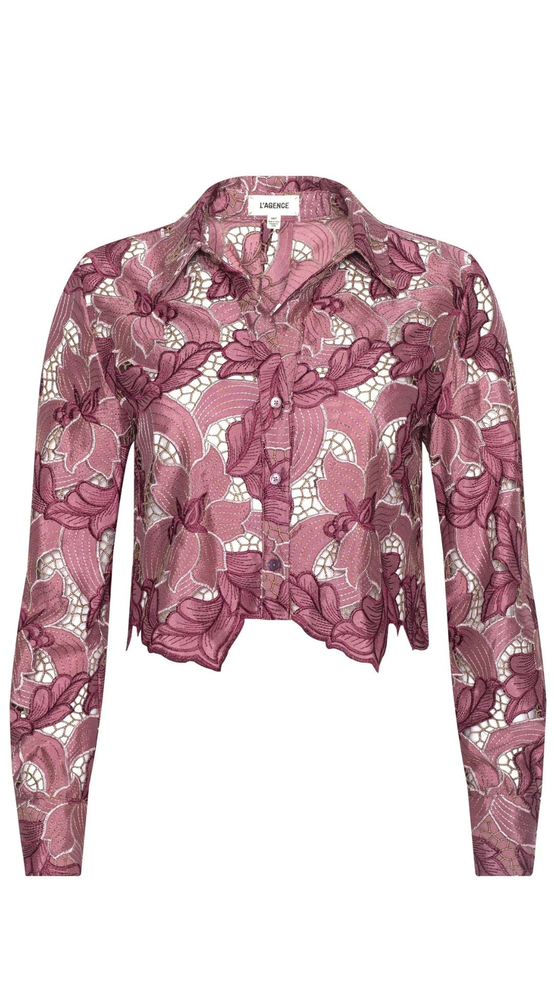 Akemi Cropped Lace Blouse - L'Agence