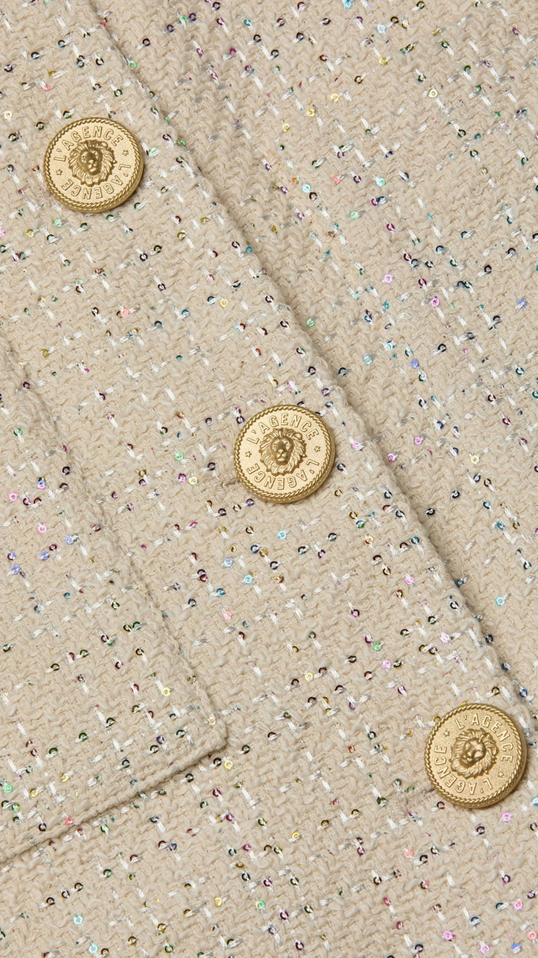 Jia Sequined Tweed Jacket - L'Agence
