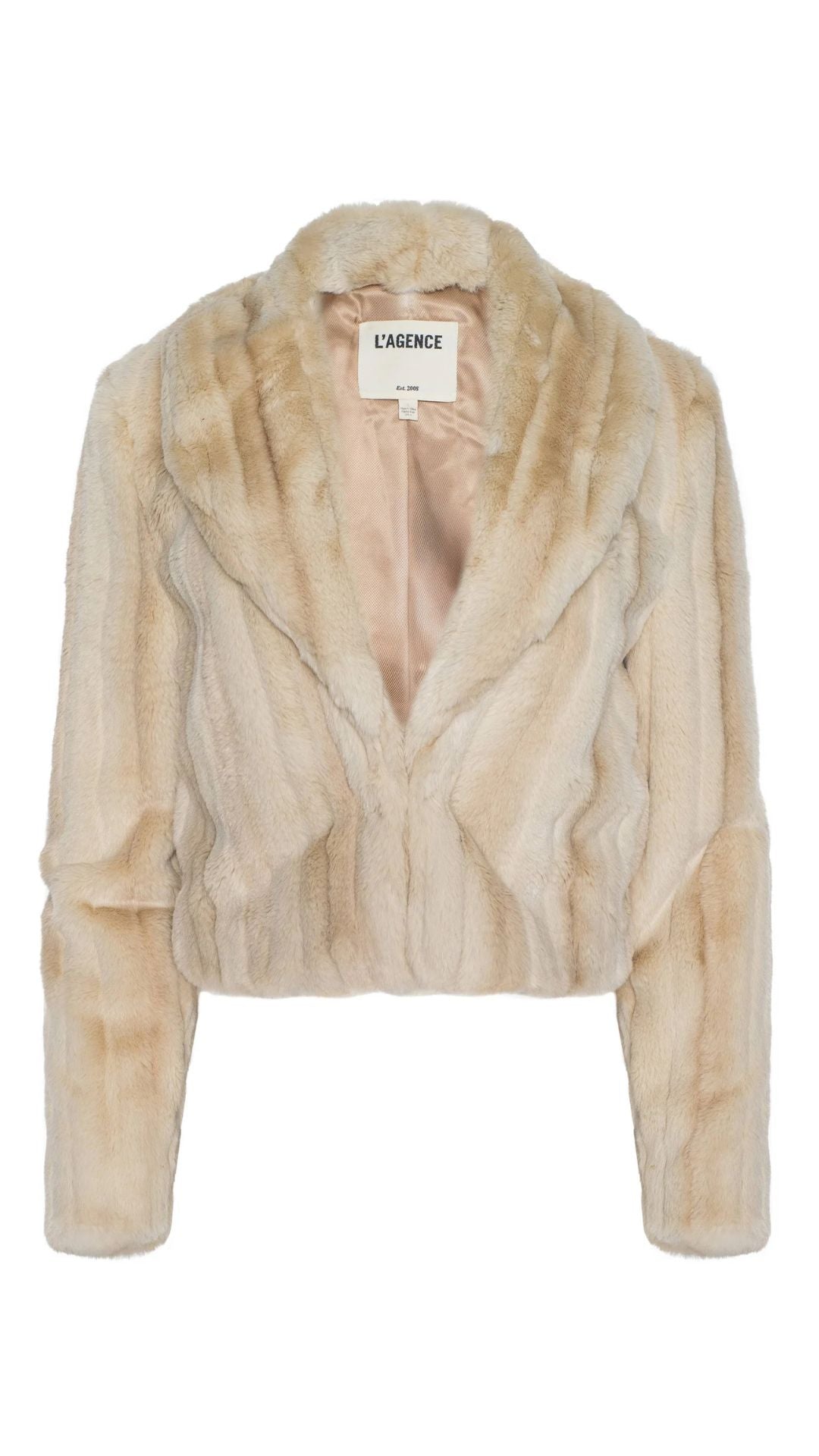 Davt Cropped Faux Fur Jacket