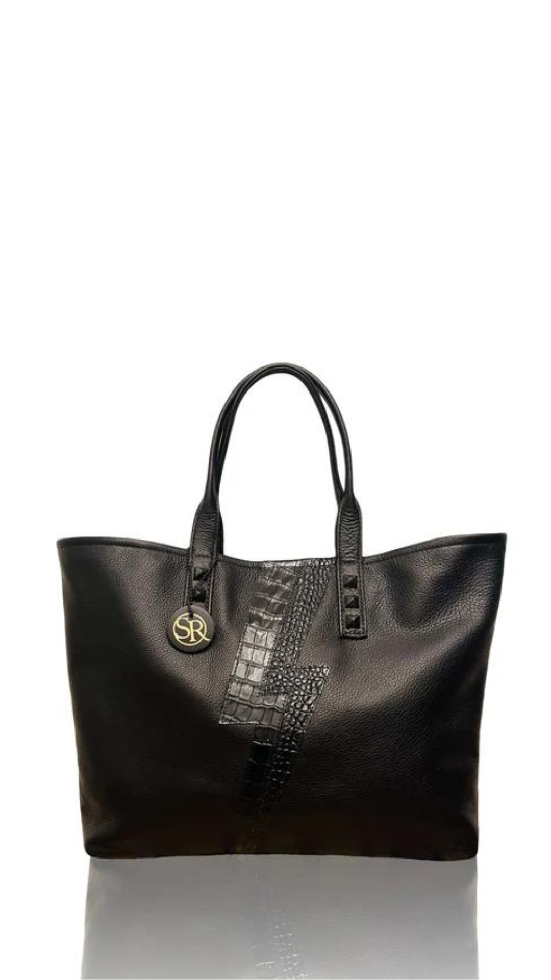 Mazzy Tote With Applique - Seam Reap