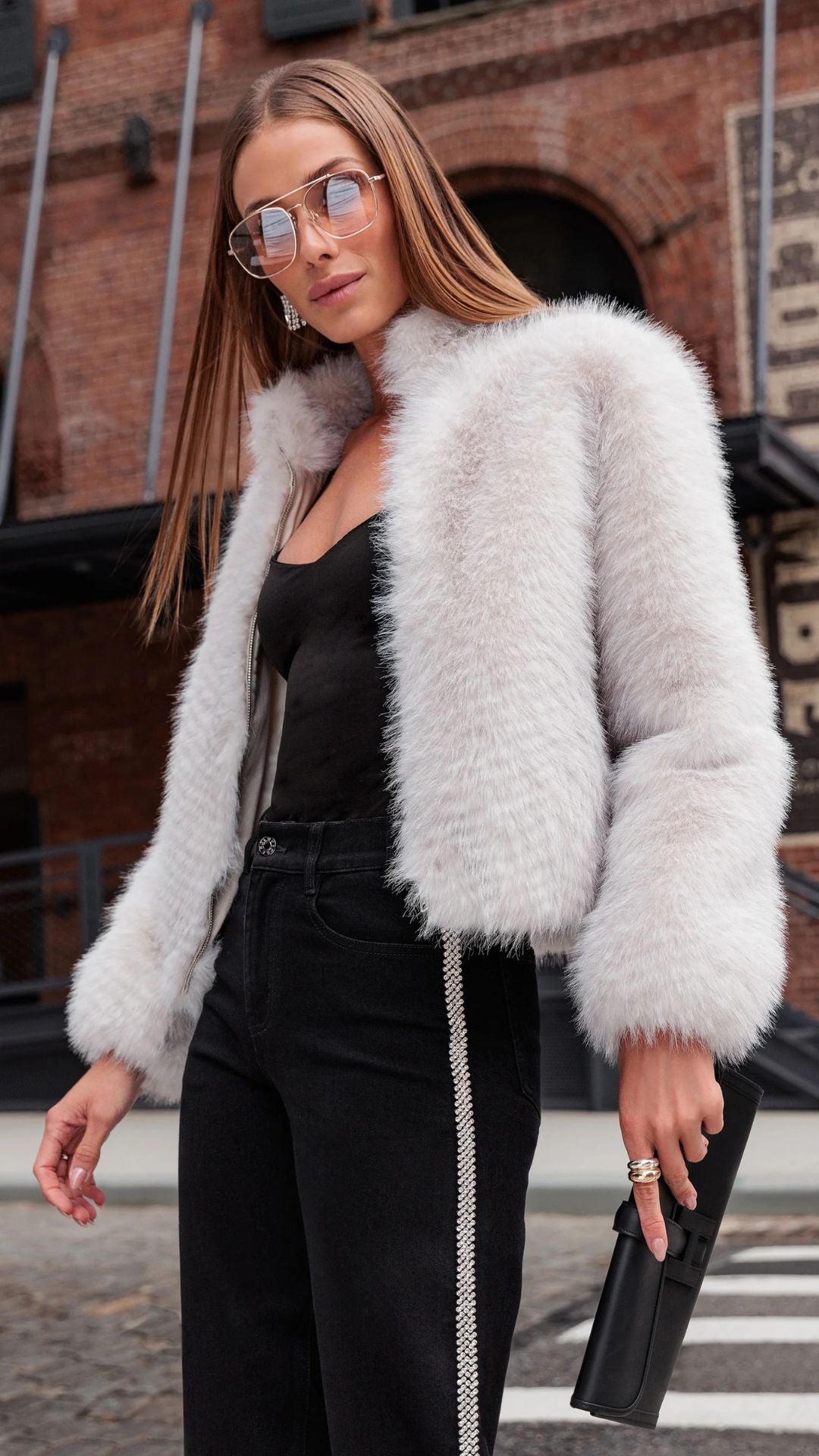 Jamie Faux Fur Jacket