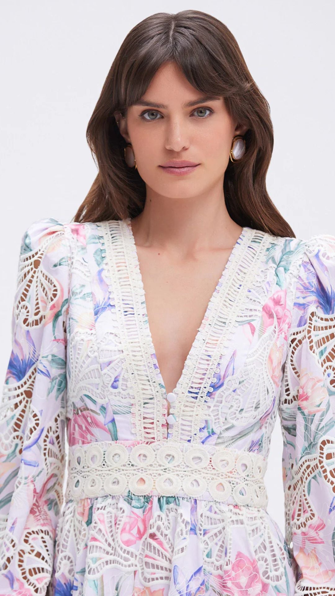 Amaryllis Embroidered Mini Dress - Patbo