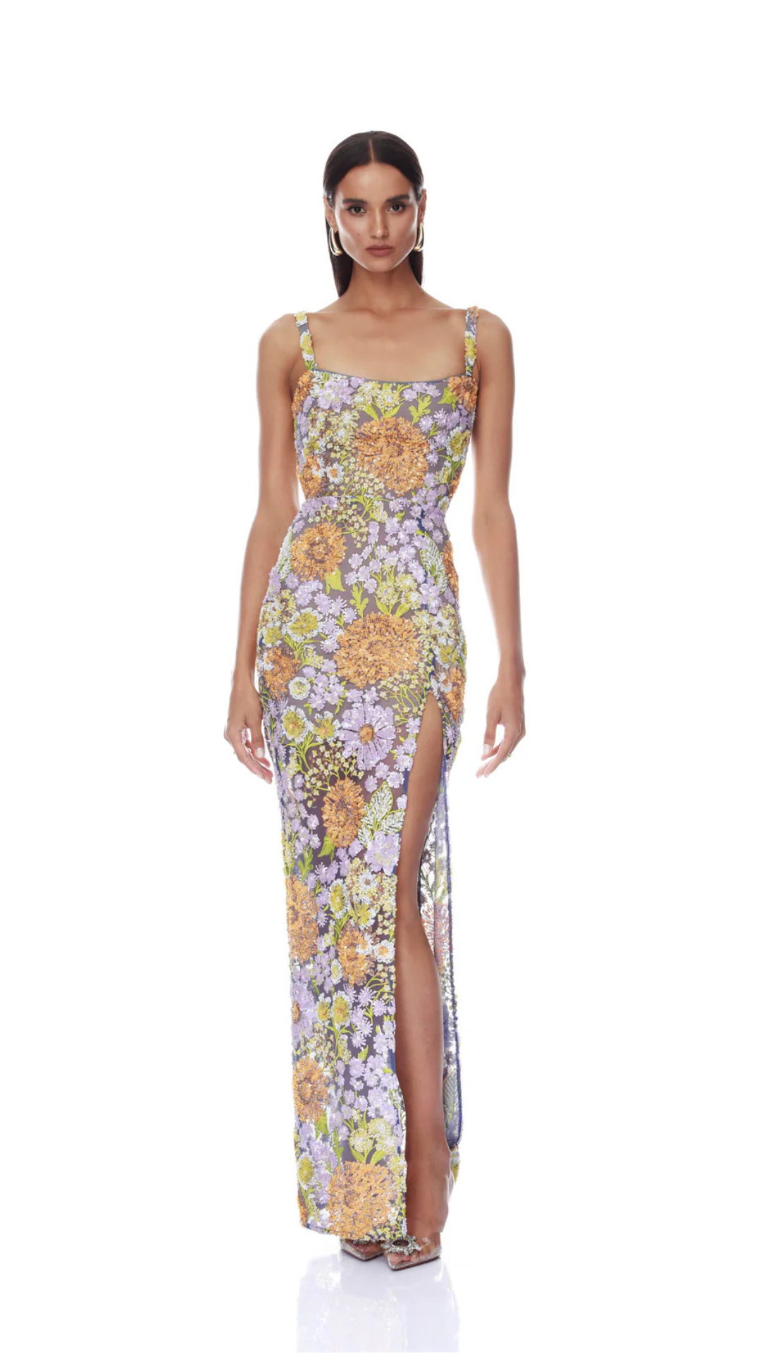 Amalfi Pailette Veronica Maxi Dress With Slit