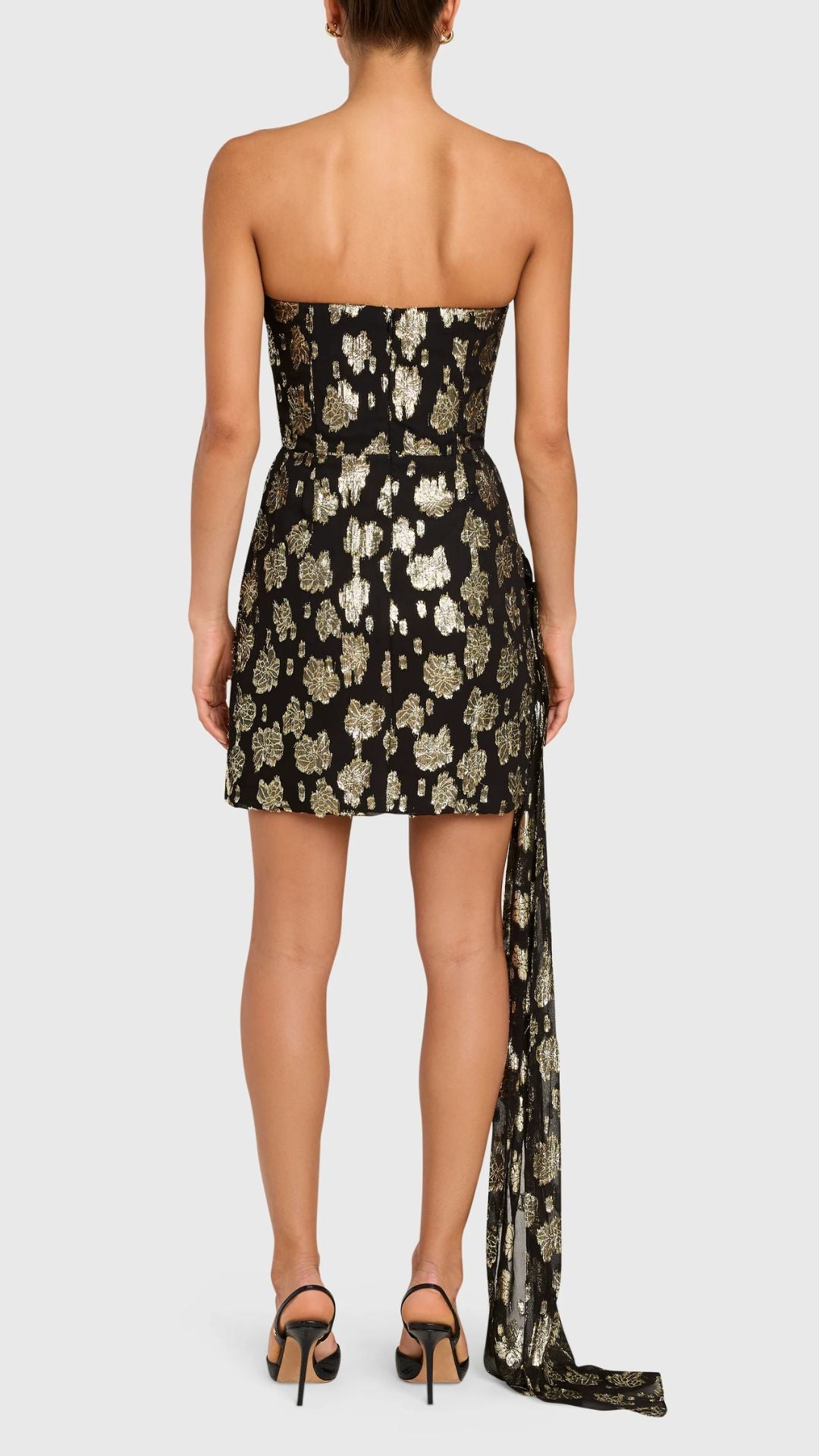 Alaia Dress Black Gold