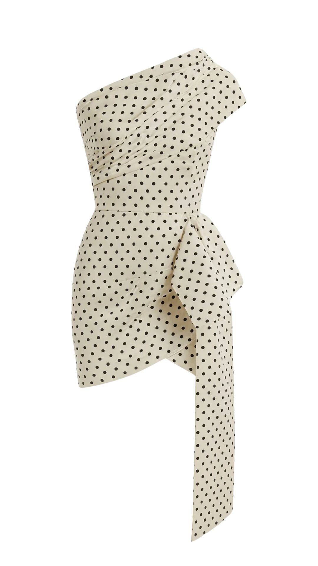 Polka Dot Side Tie Mini Dress - Self-Portrait
