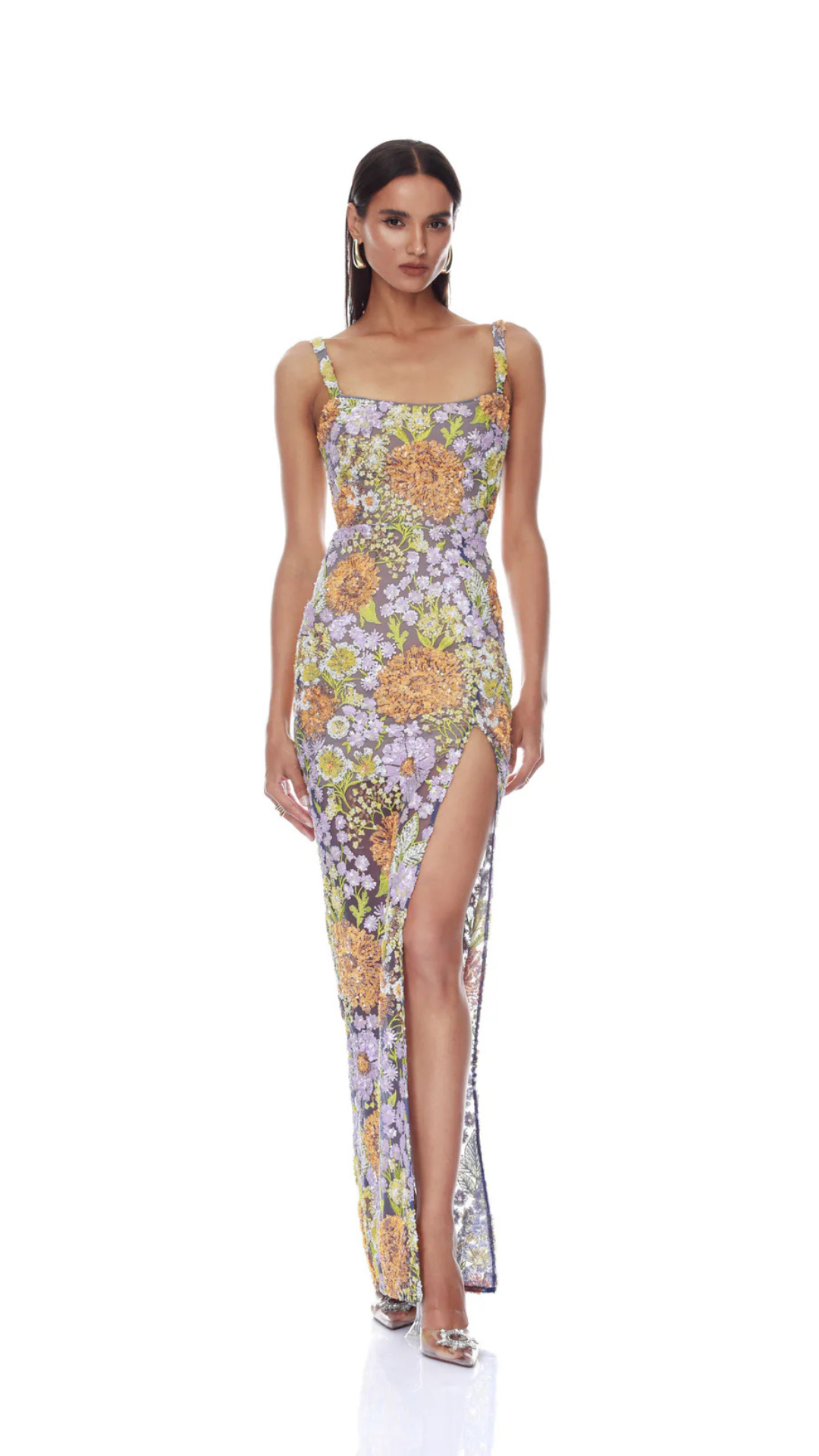 Amalfi Pailette Veronica Maxi Dress With Slit
