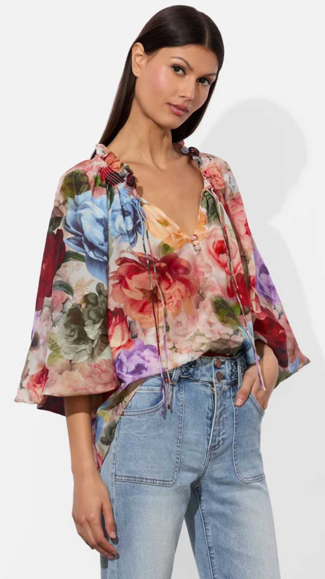 Norah Peasant Blouse - Alice and Olivia