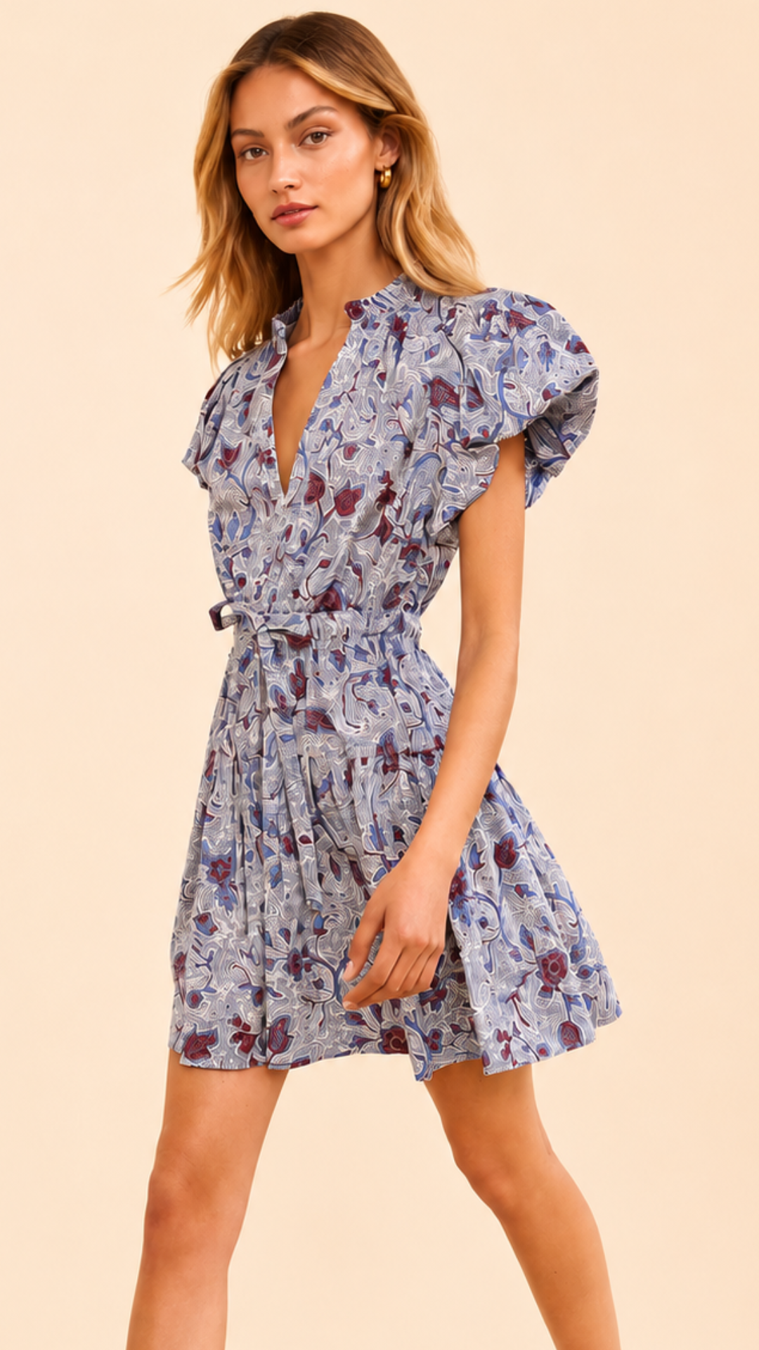Izel Cotton Mini Dress