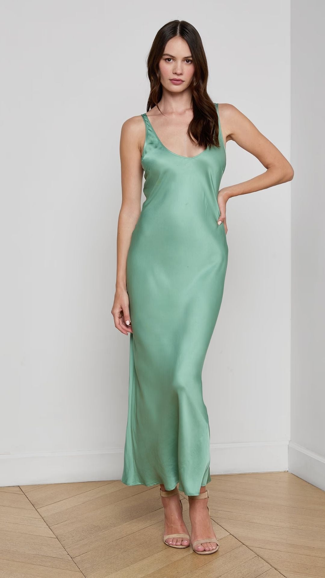 Akiya Satin Tank Dress