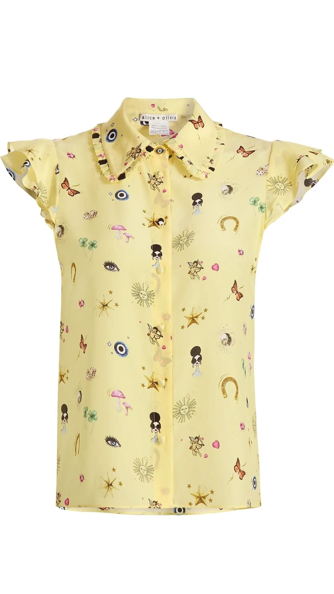 Martel Flutter Sleeve Blouse