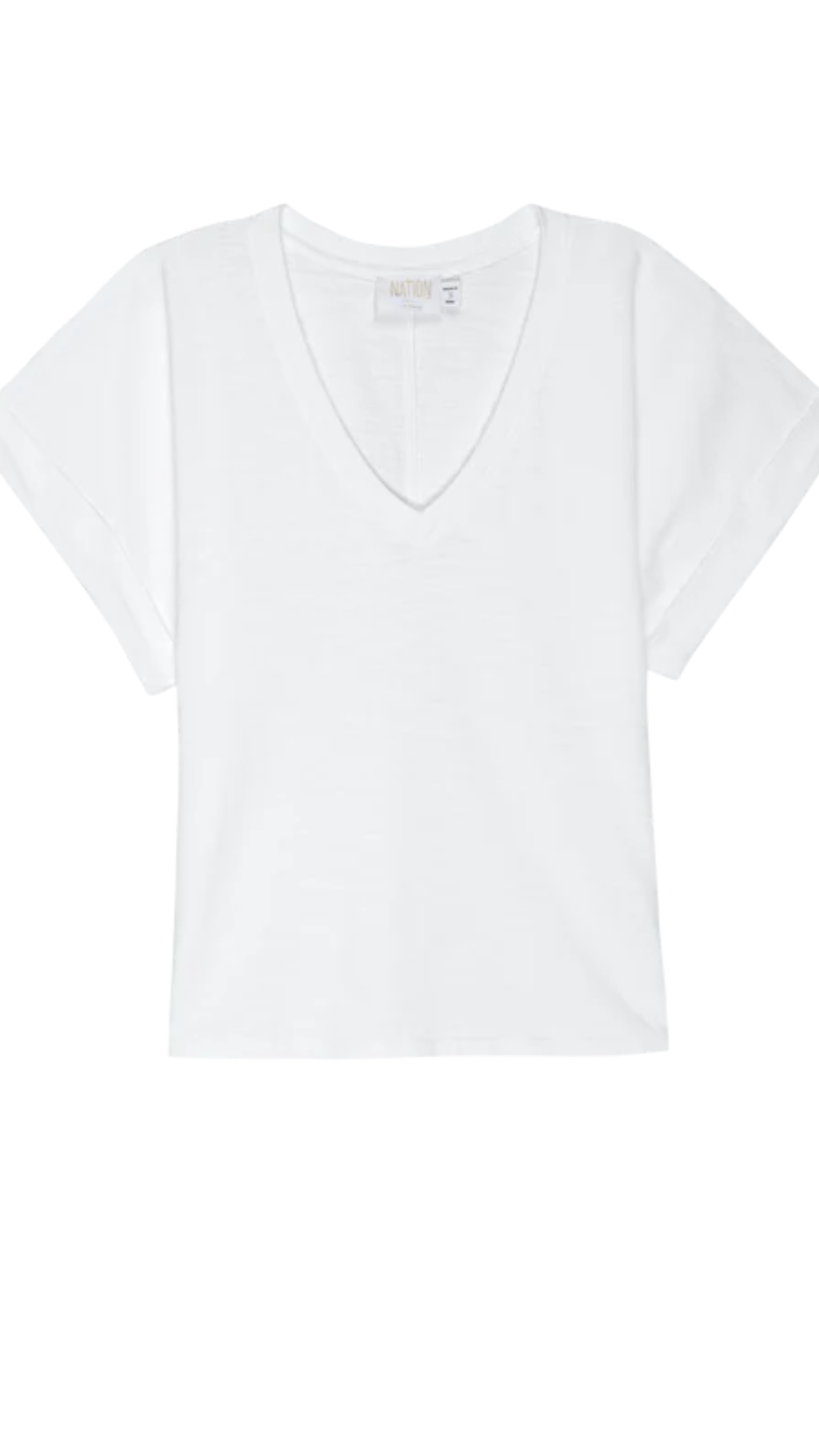 Stevie Cuffed V Neck - Nation Ltd.