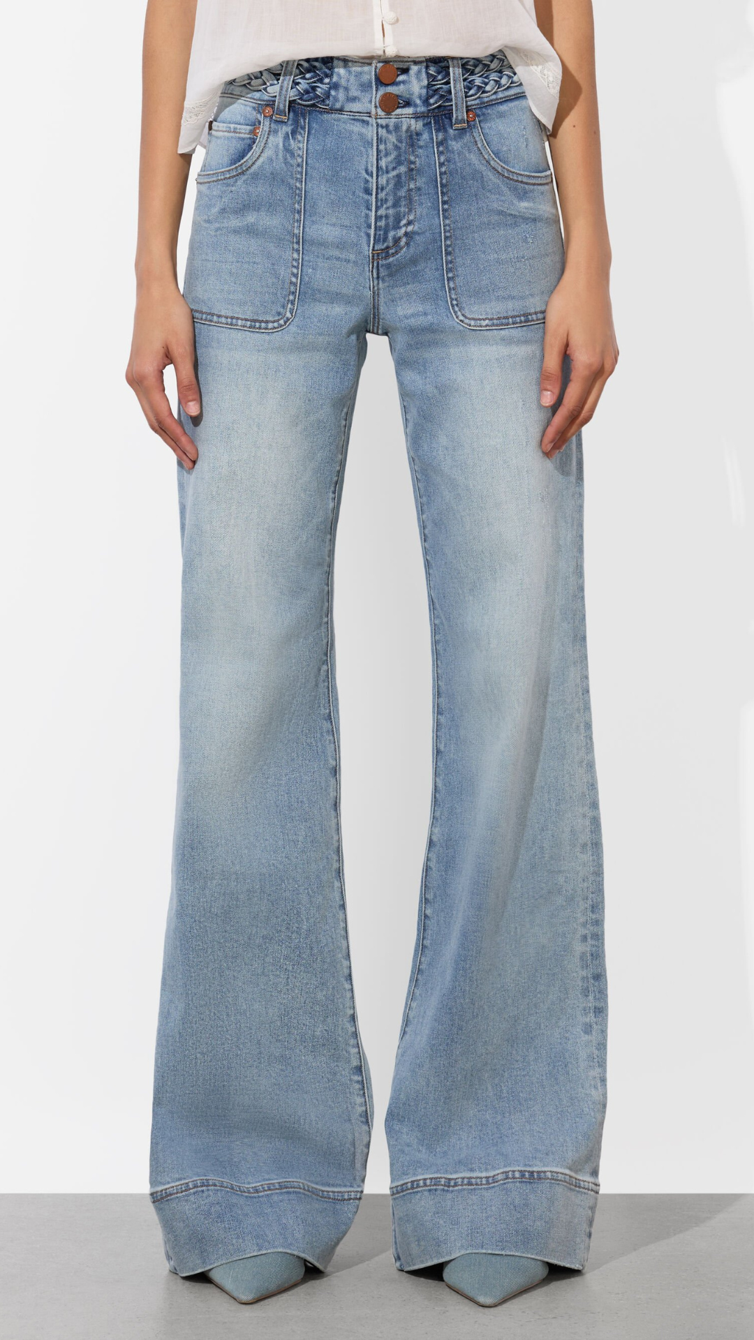Juno Braided Jean - Alice and Olivia