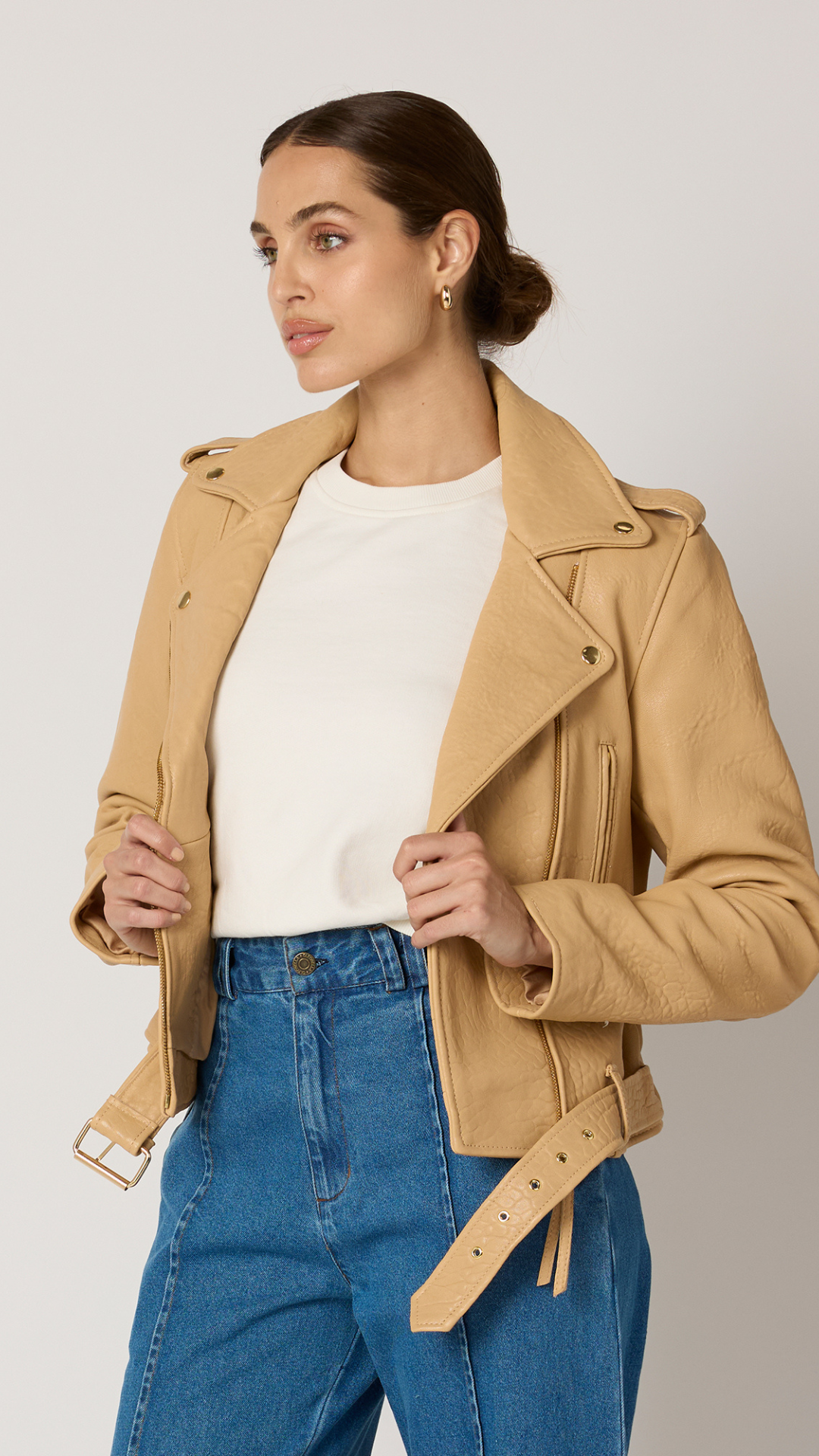 Asher Leather Jacket - Cleobella