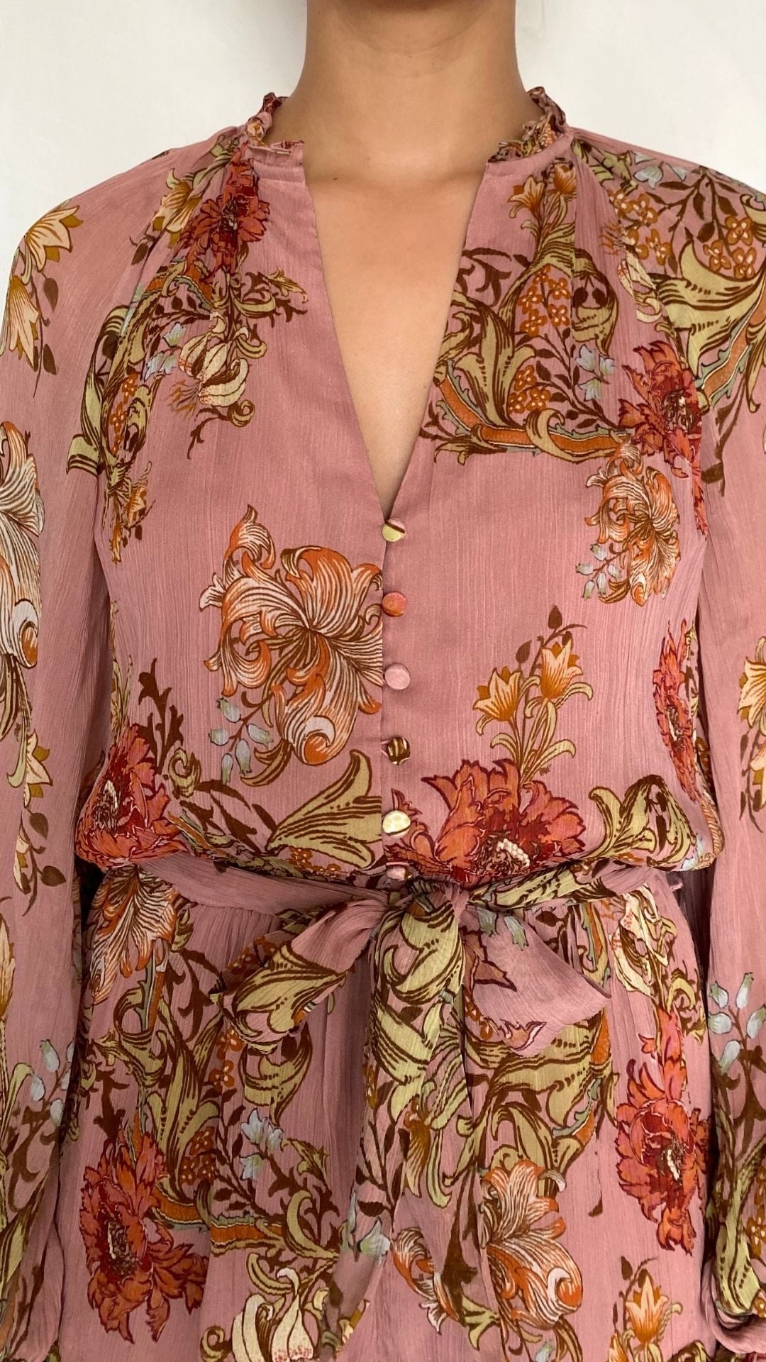 Romper with Tie Belt