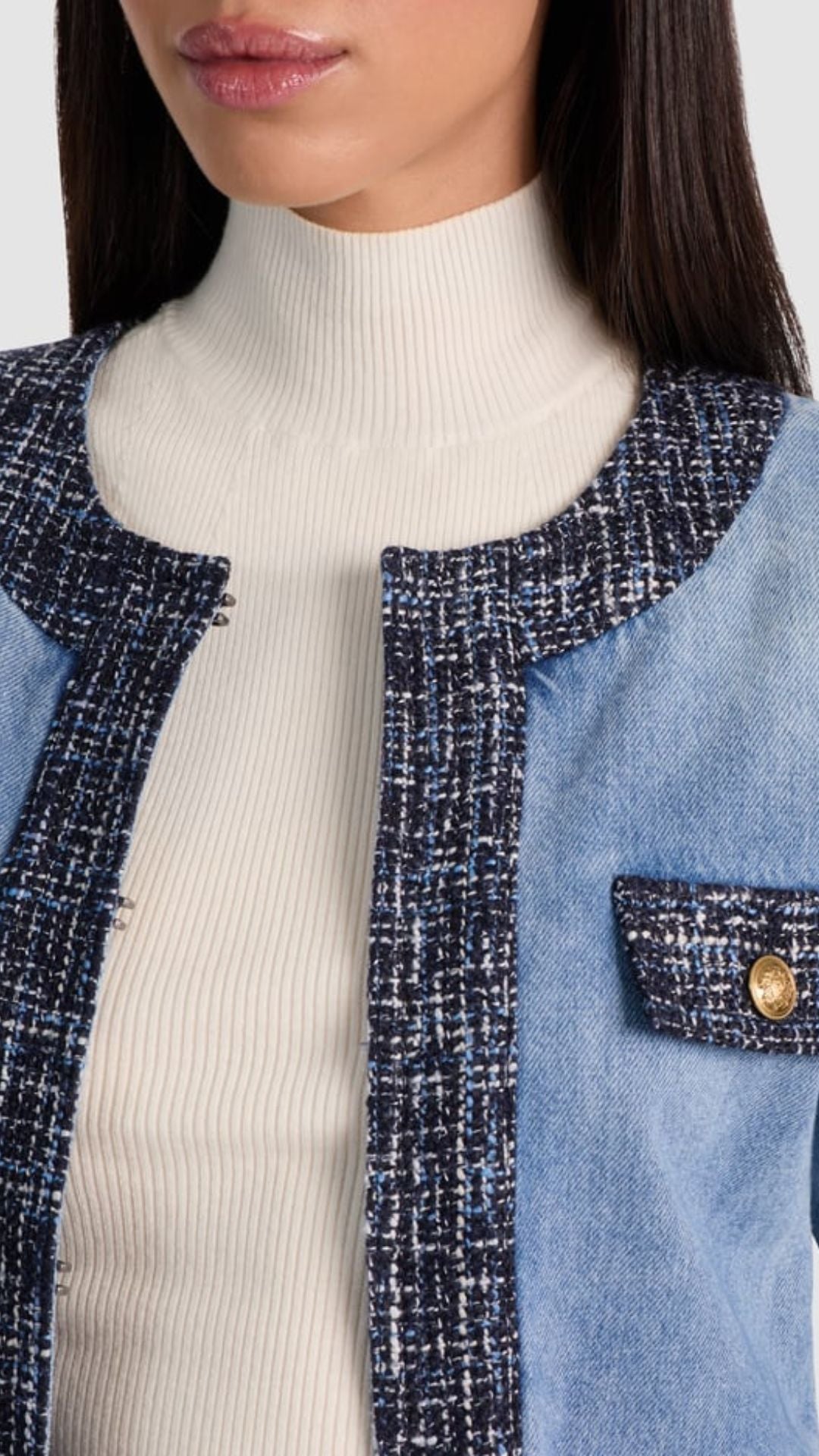 Landon Cropped Denim Jacket