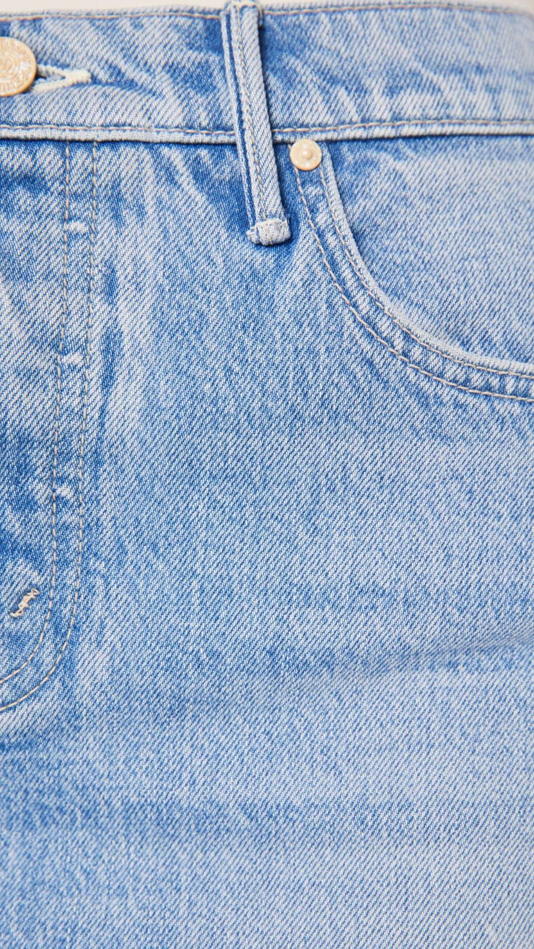 Vagabond Mini Skirt- Schoolbus - Mother Denim
