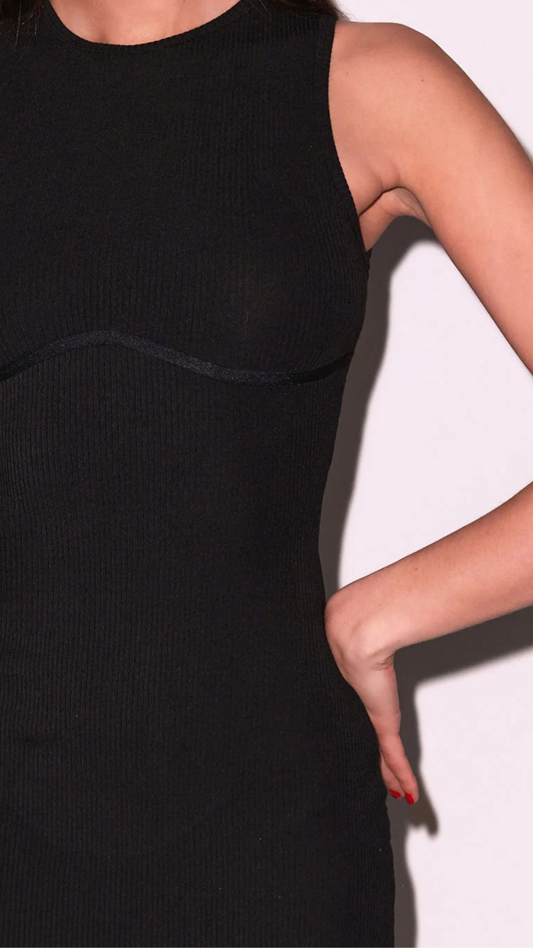 Hourglass Rib Midi Dress - Fleur Du Mal