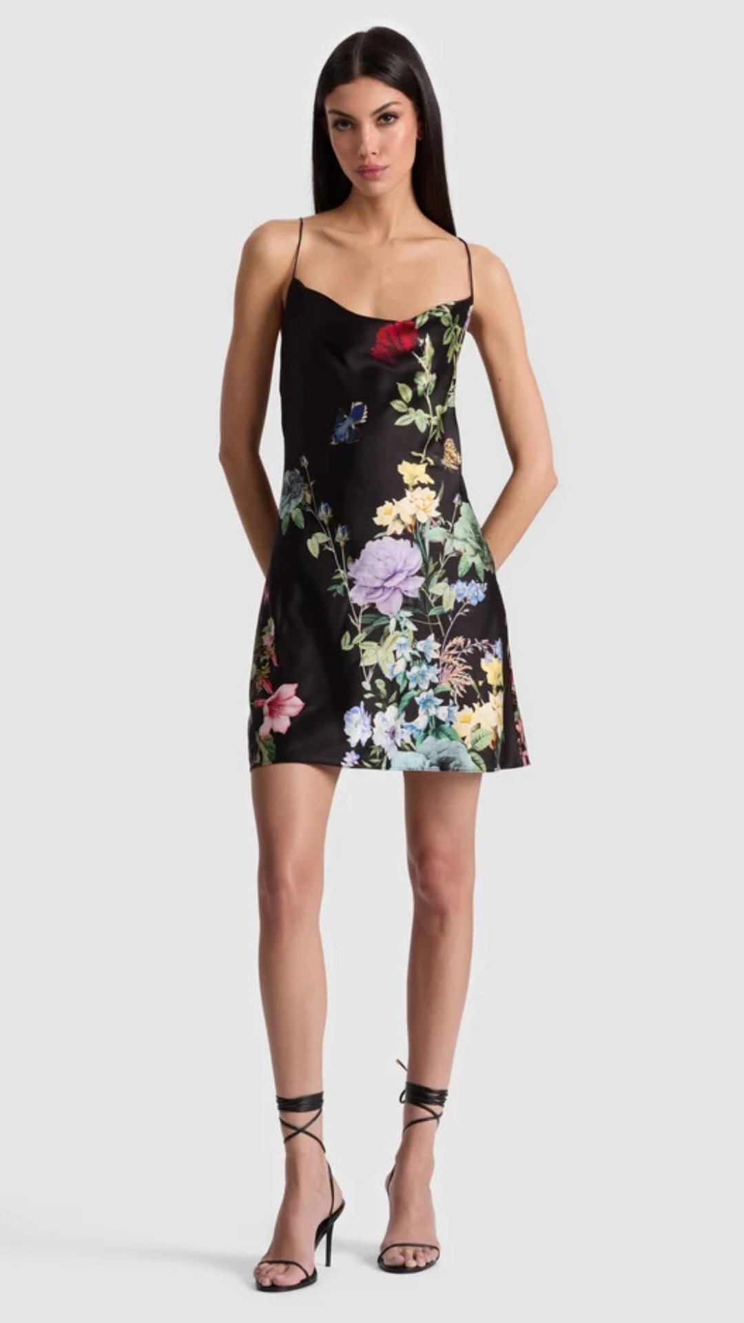 Harmony Cowl Back Slip Dress - Alice and Olivia