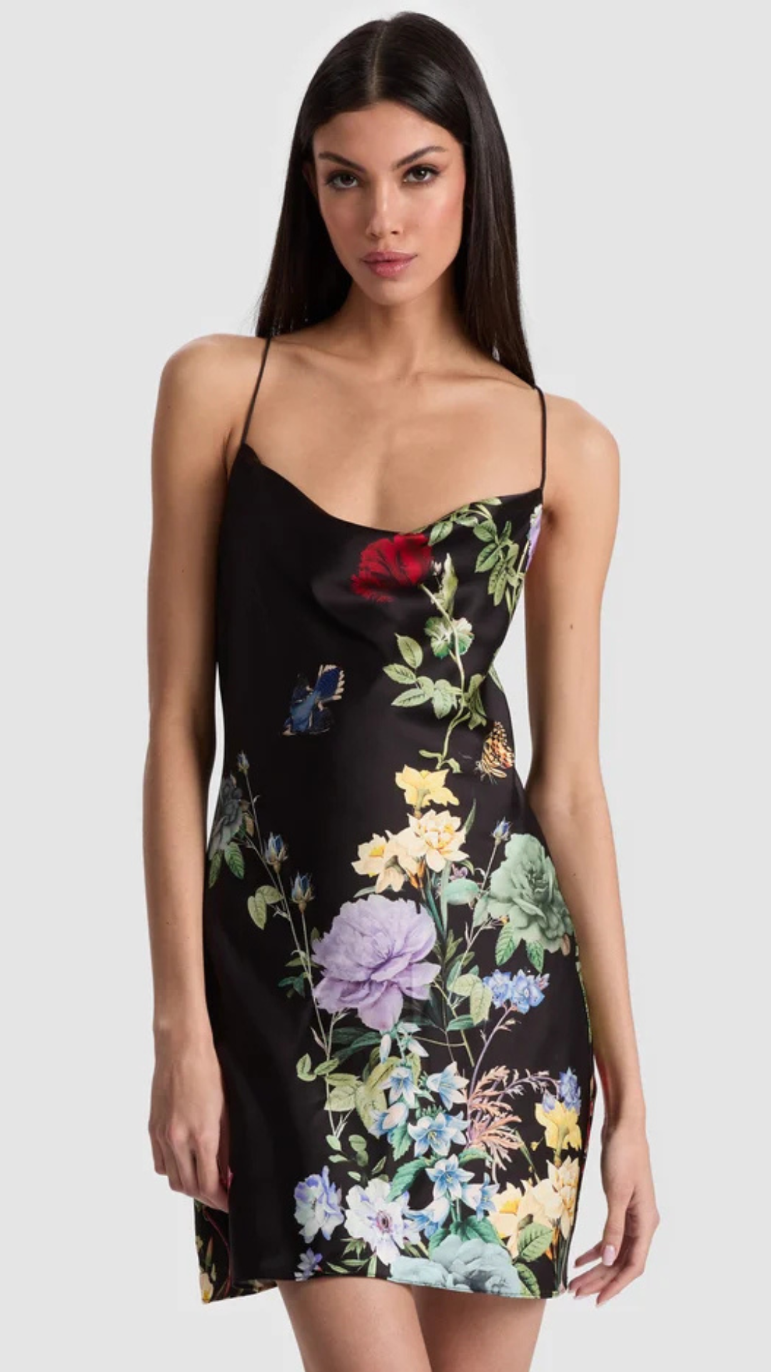 Harmony Cowl Back Slip Dress - Alice and Olivia