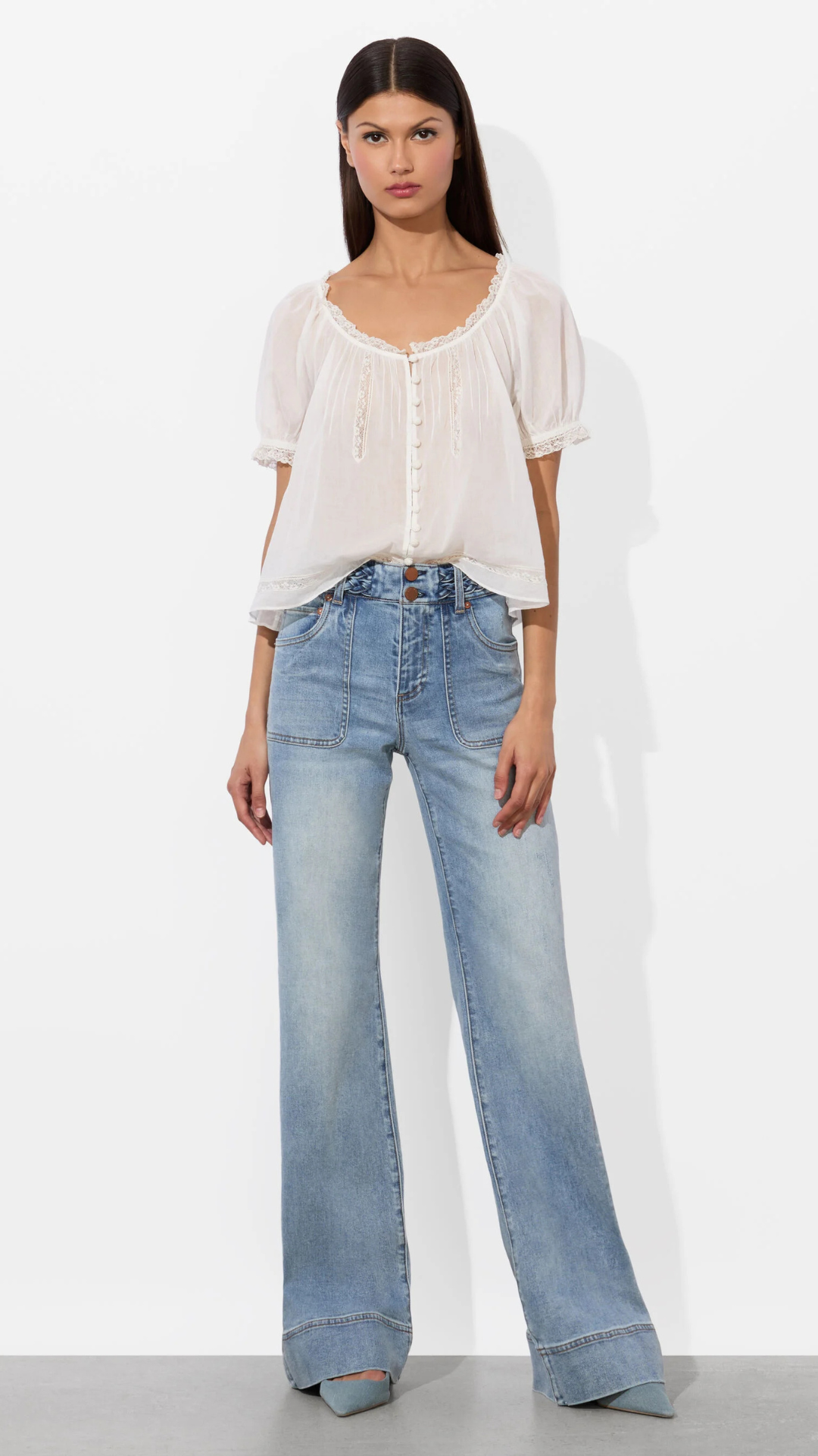 Juno Braided Jean - Alice and Olivia