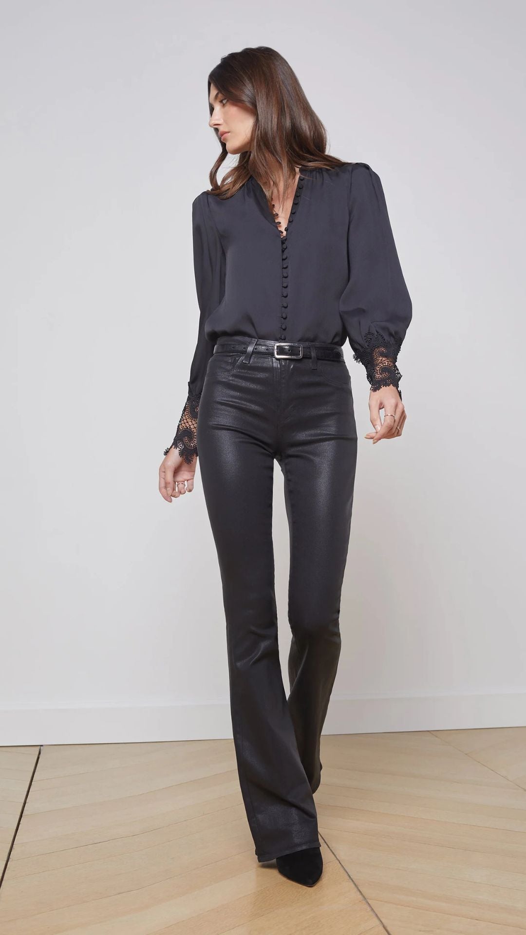 Marty Coated Flare Jean