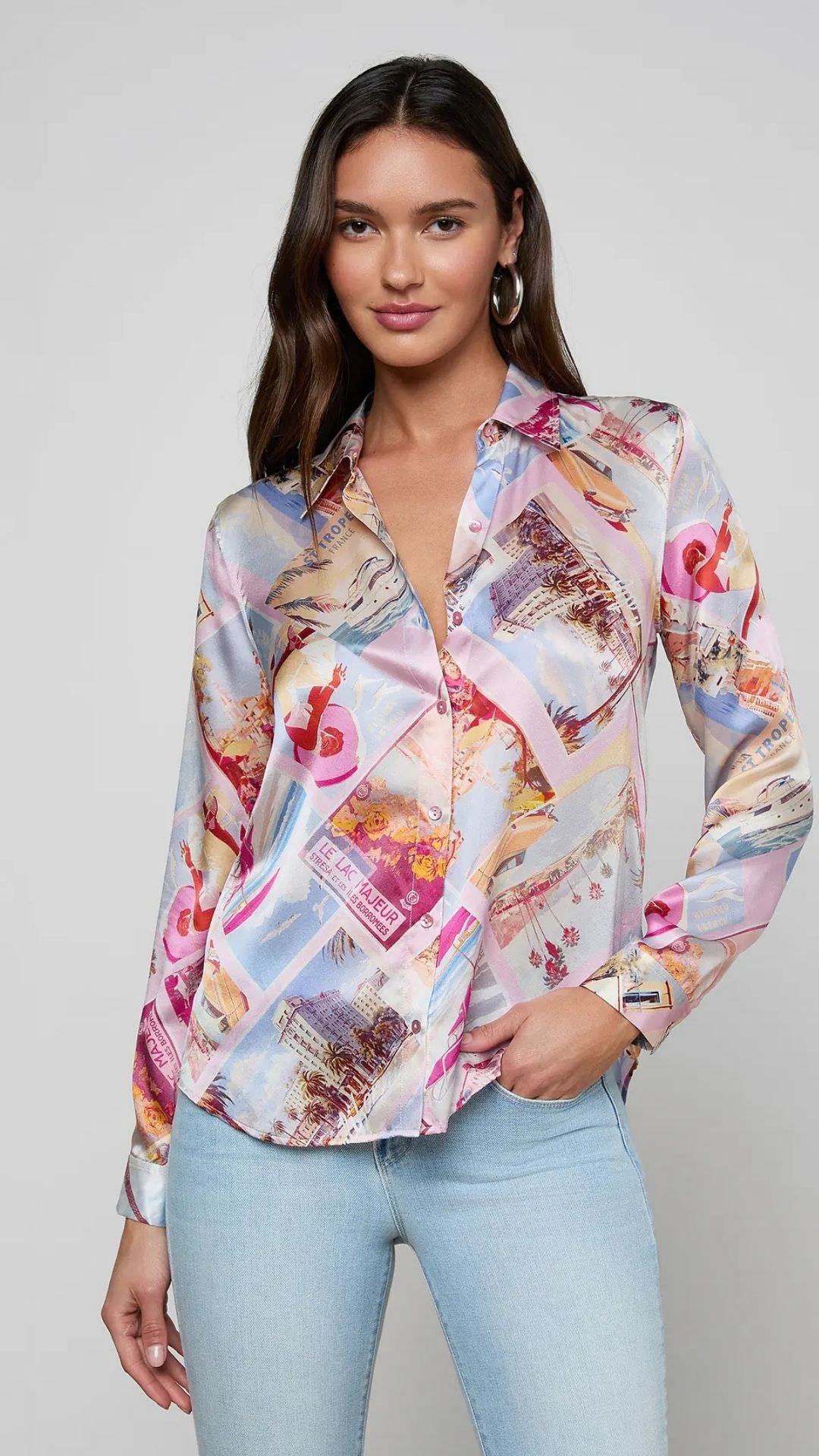 Tyler Silk Blouse Postcard