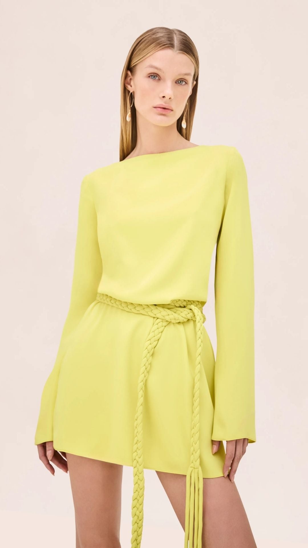 ALEXIS Angelie Dress CHARTREUSE / XS