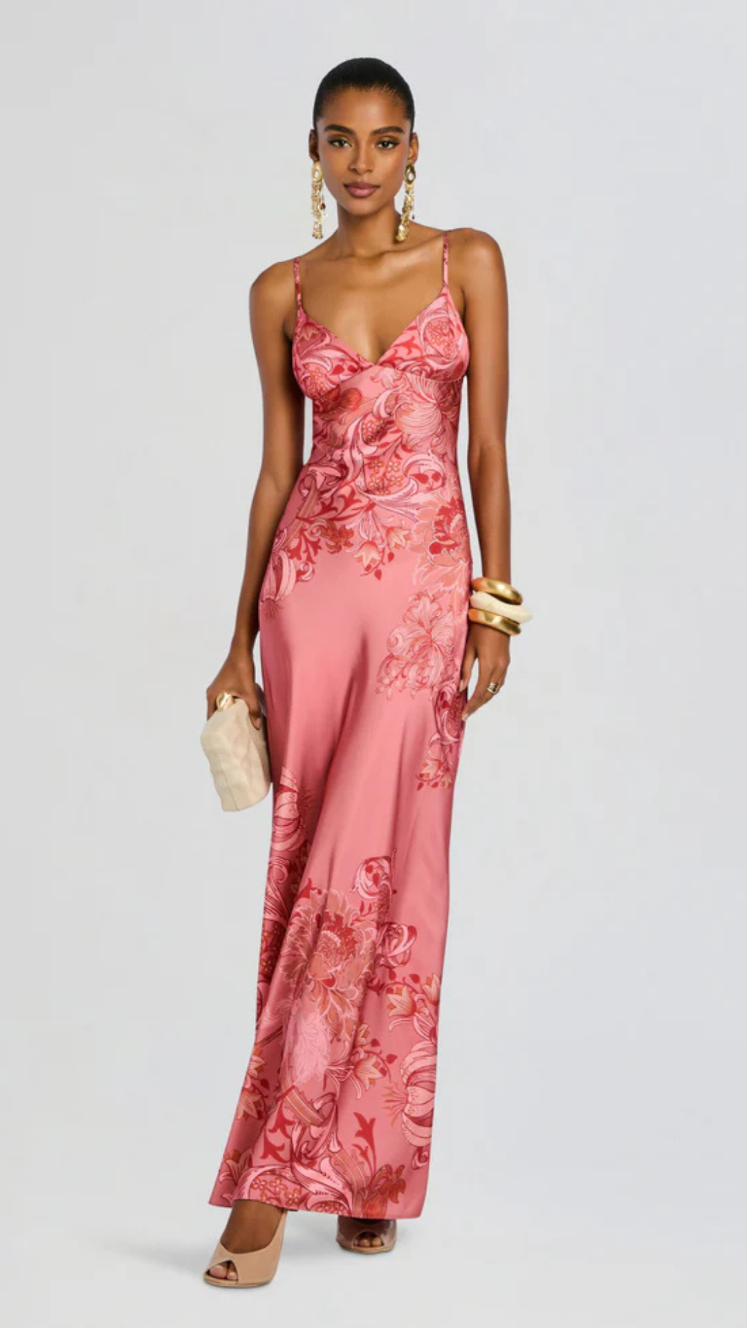 Maxi Dress Coral - Hemant and Nandita