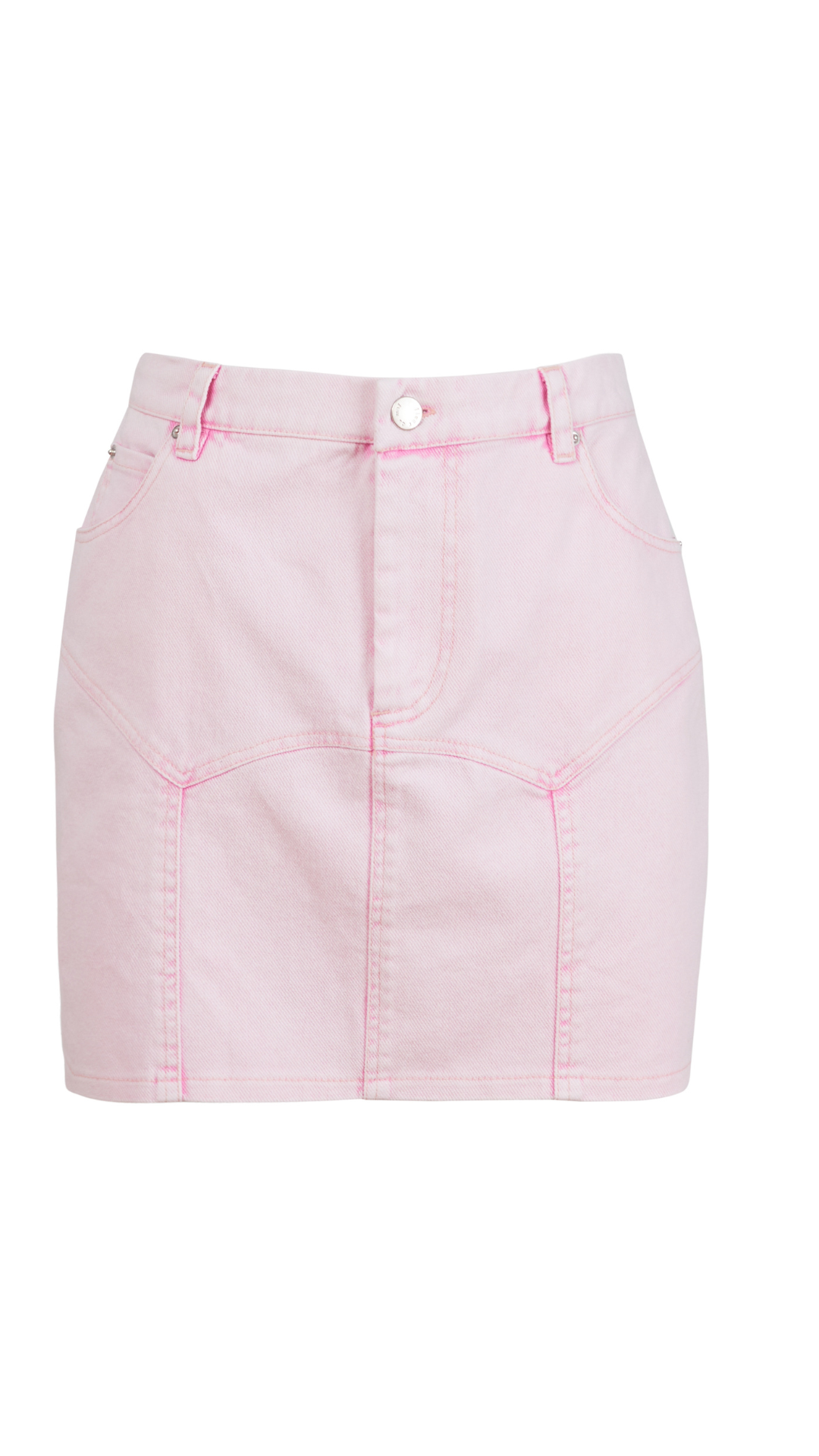 Colored Denim Garter Skirt - Fleur Du Mal