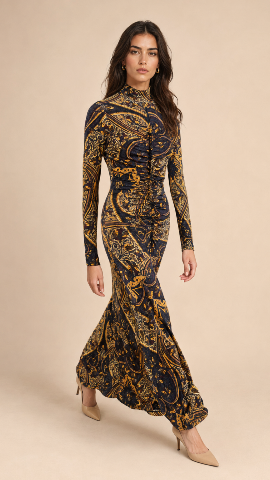 Ida Long Sleeve Jersey Dress