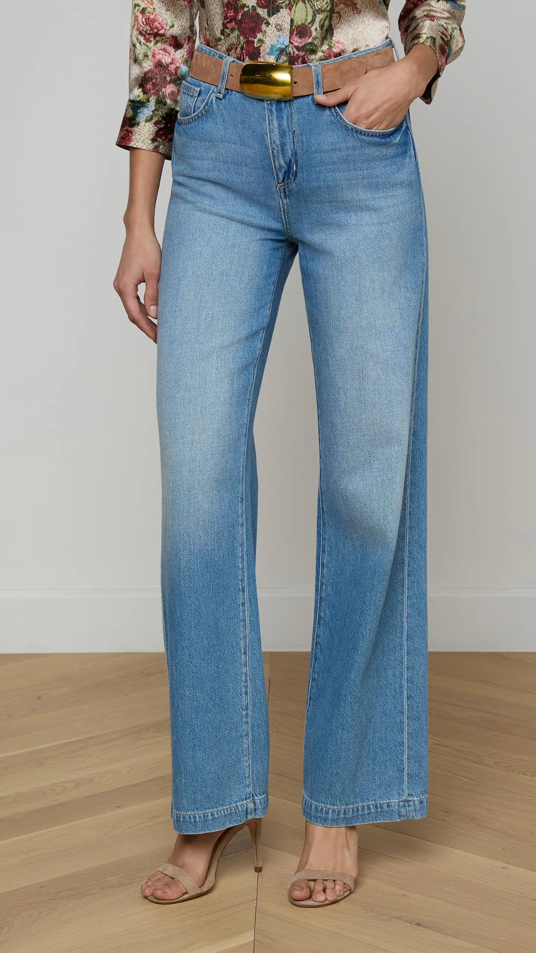 Scottie High Rise Wide Leg Jean Anaheim - L'Agence
