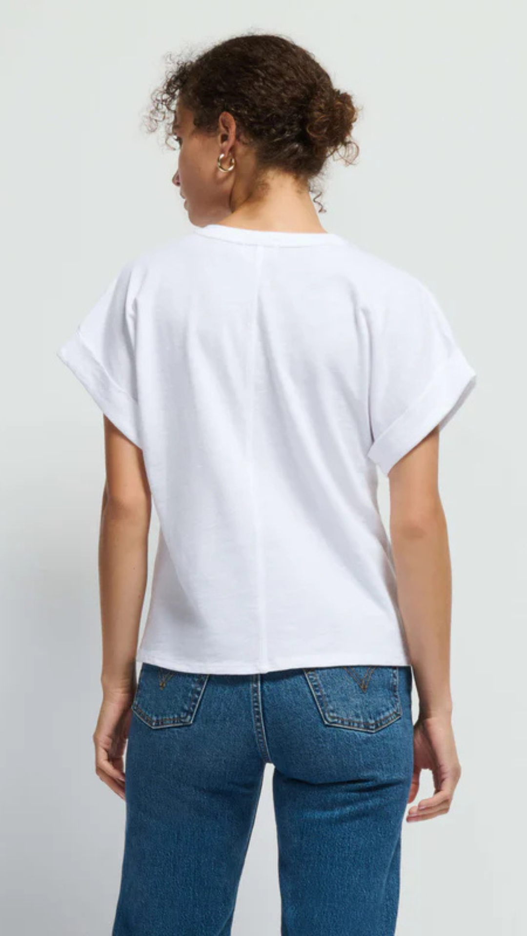 Stevie Cuffed V Neck - Nation Ltd.