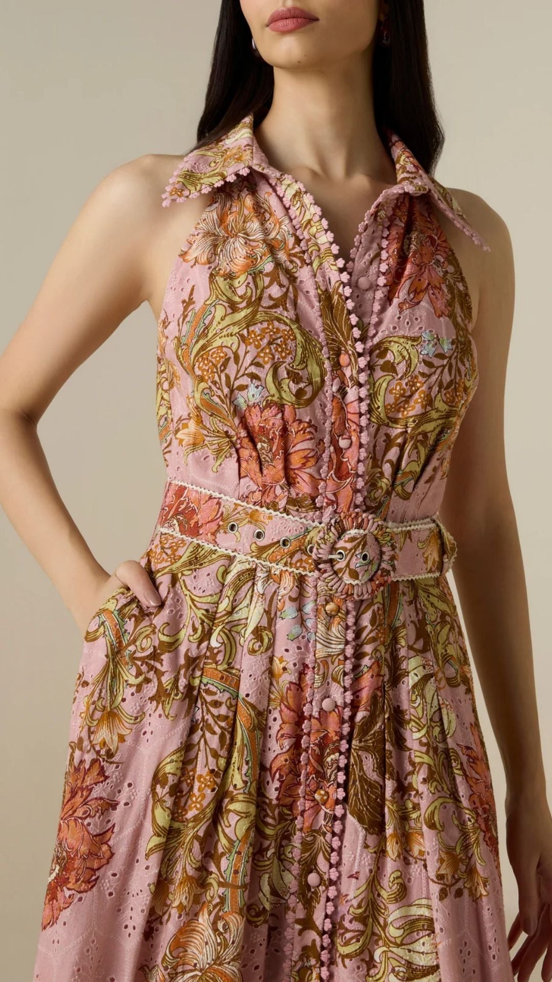 Sula Buckle Maxi Dress