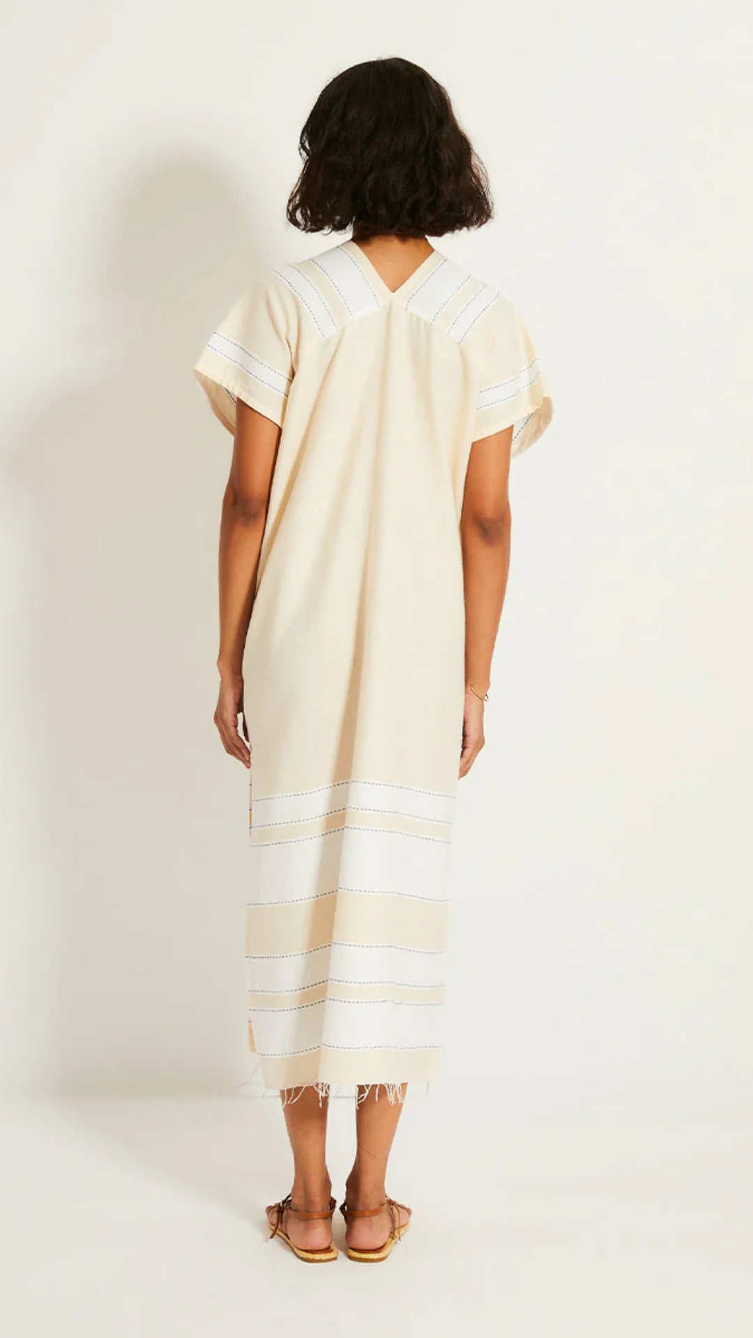 Gasita V Neck Caftan - LemLem