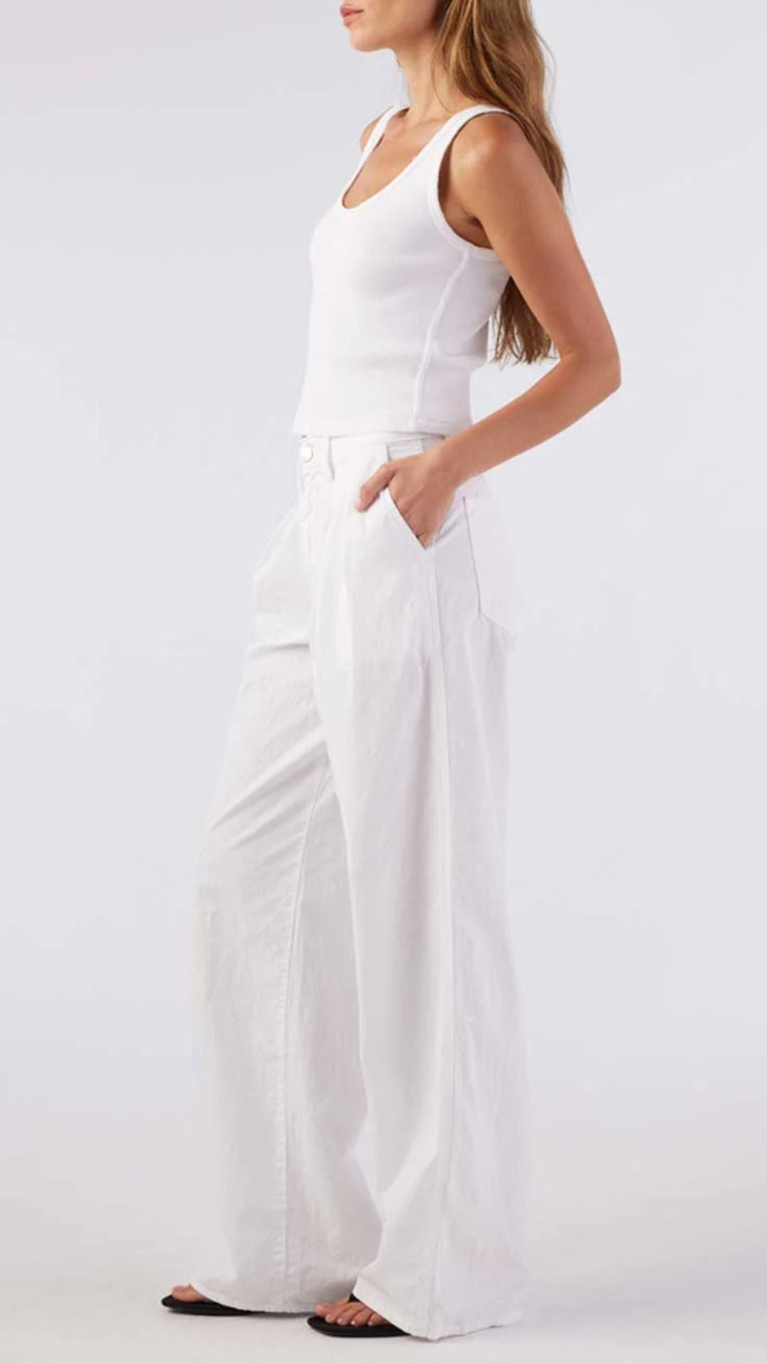 Sheryl Trouser White - Amo Denim