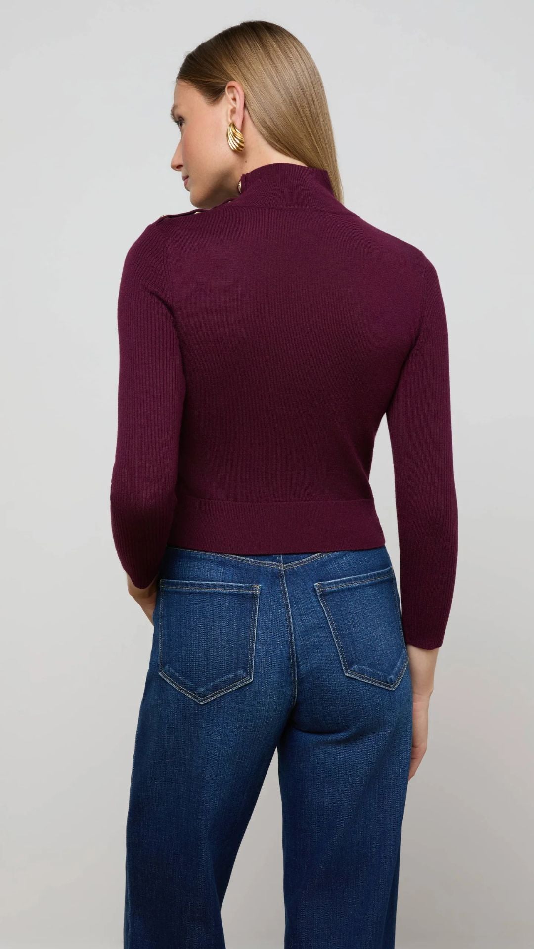 Kamdyn Mock-Neck Sweater - L'Agence