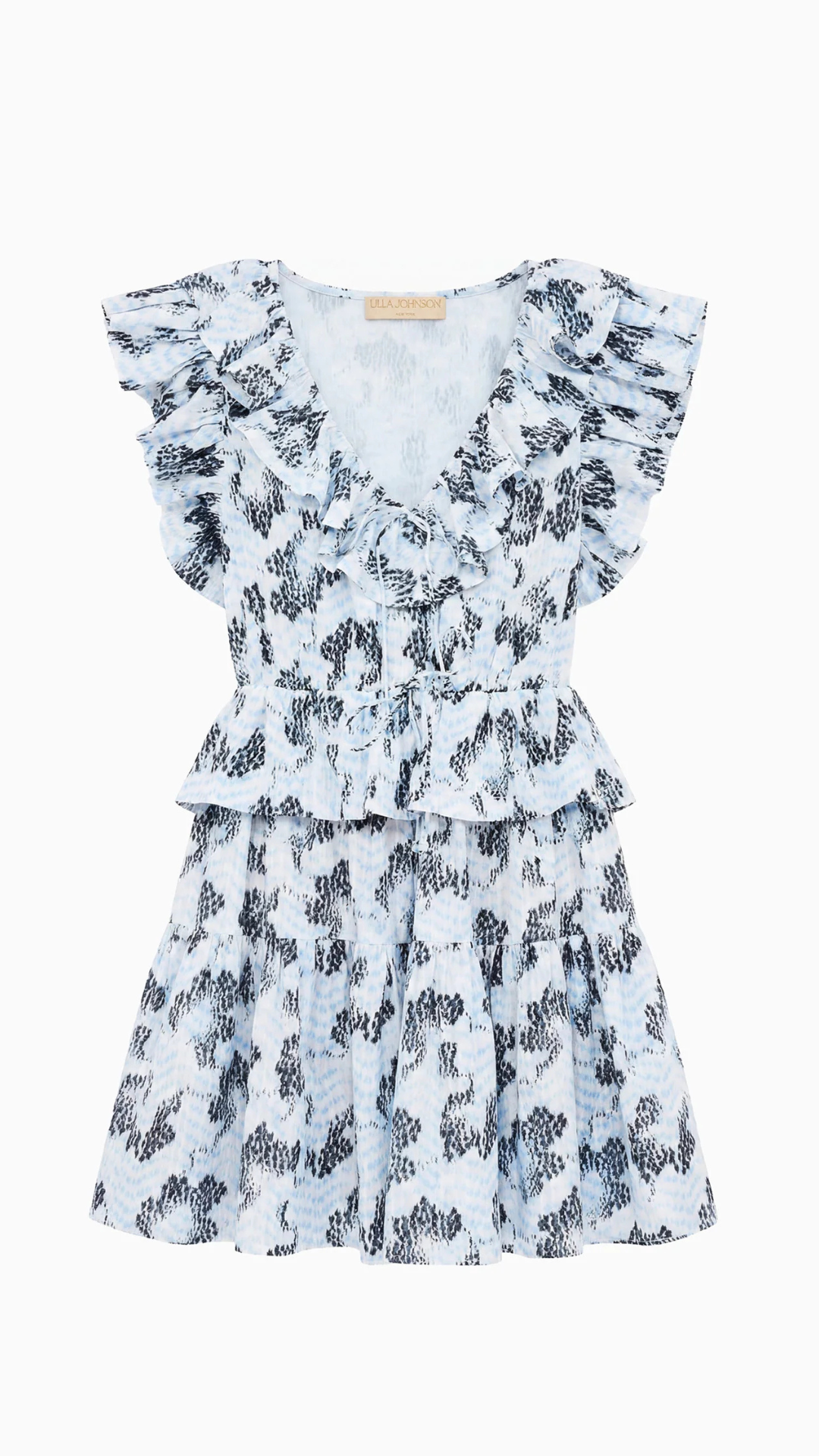 Celie Cotton Mini Dress Ciel