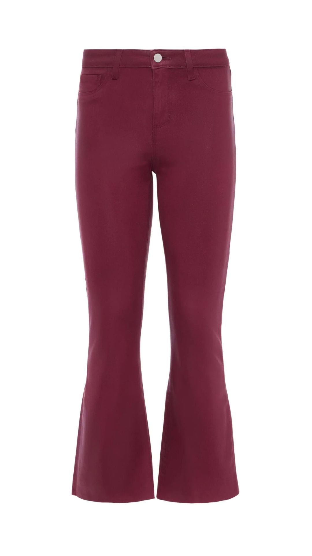 Kendra Coated Cropped Flare Jean - L'Agence