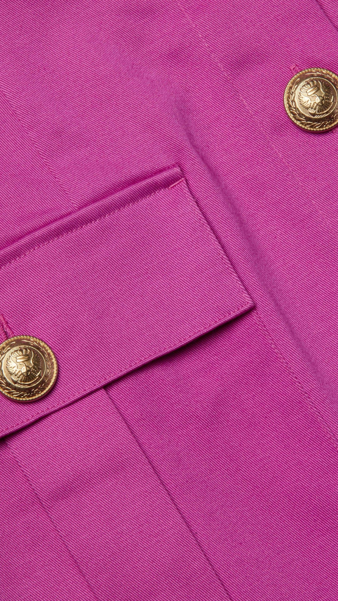 Midy Button Front Dress Fuschia - L'Agence