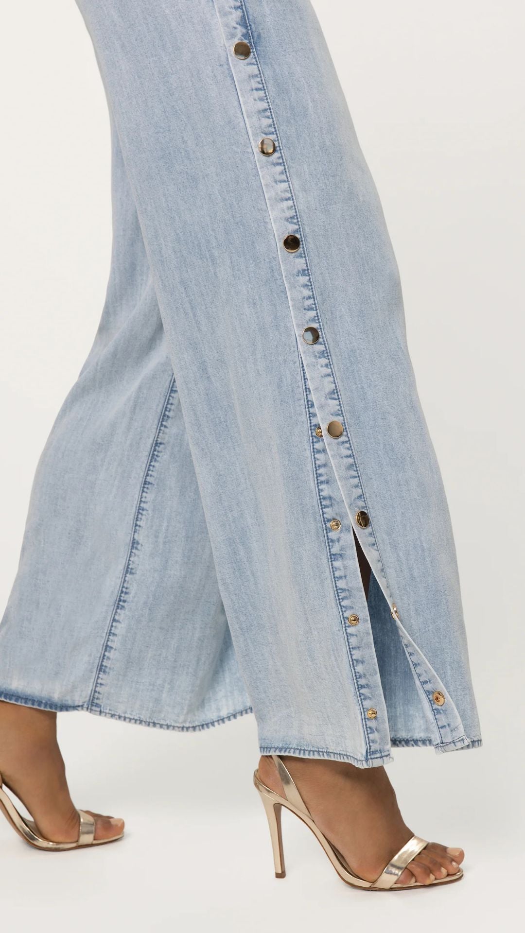 Josalyn Denim Snap Pants