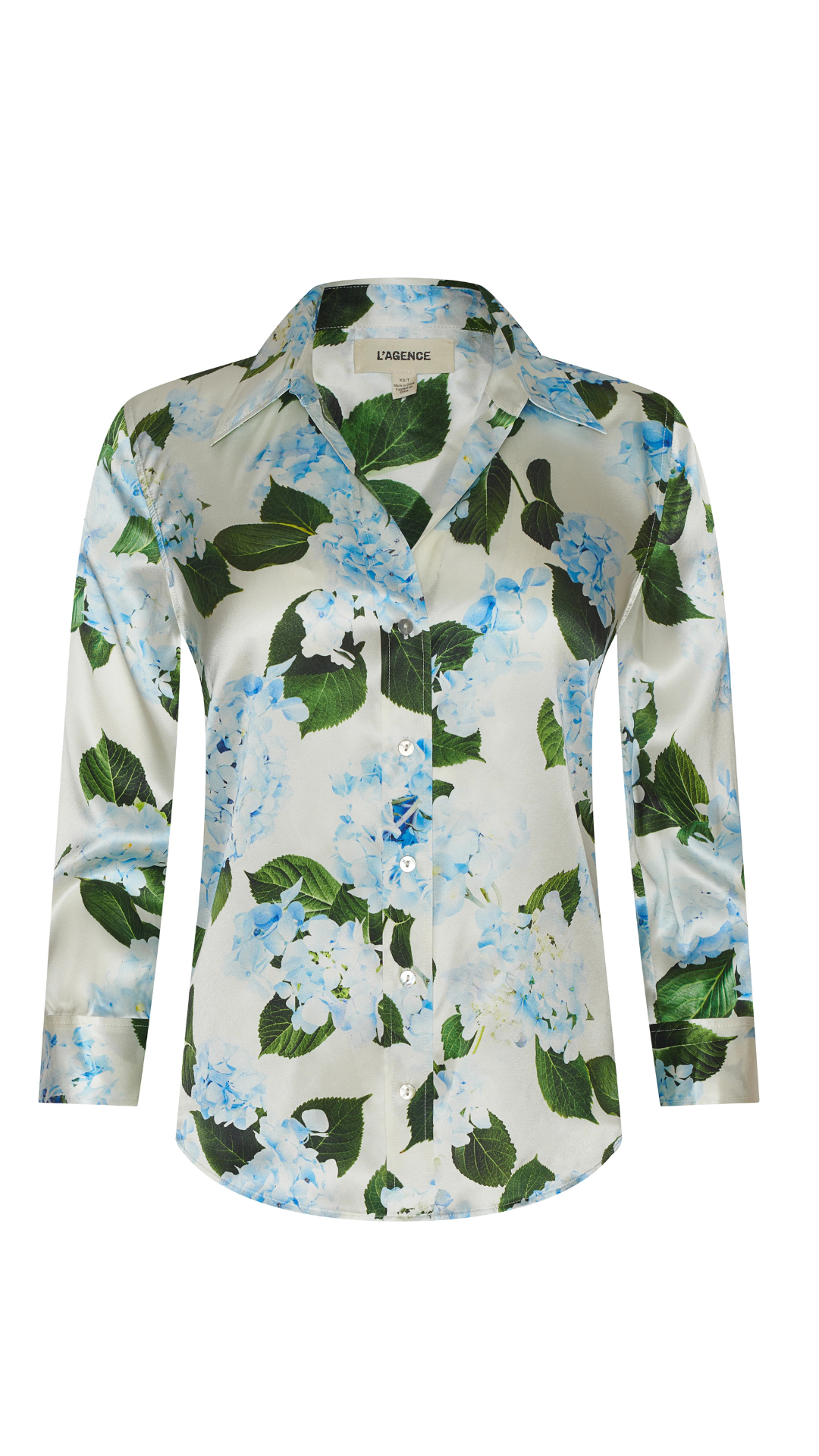 Dani 3/4 Sleeve Top Hydrangea