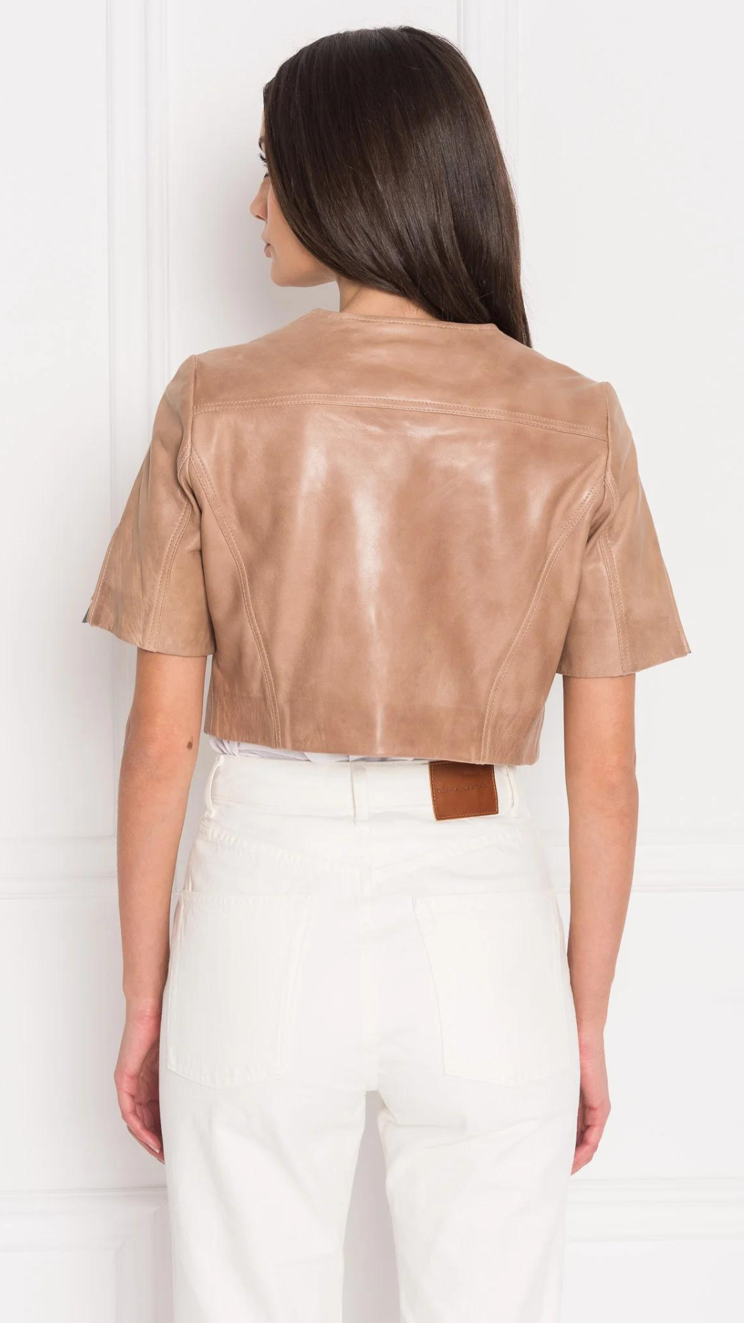 Kirsi Leather Crop Jacket - Lamarque
