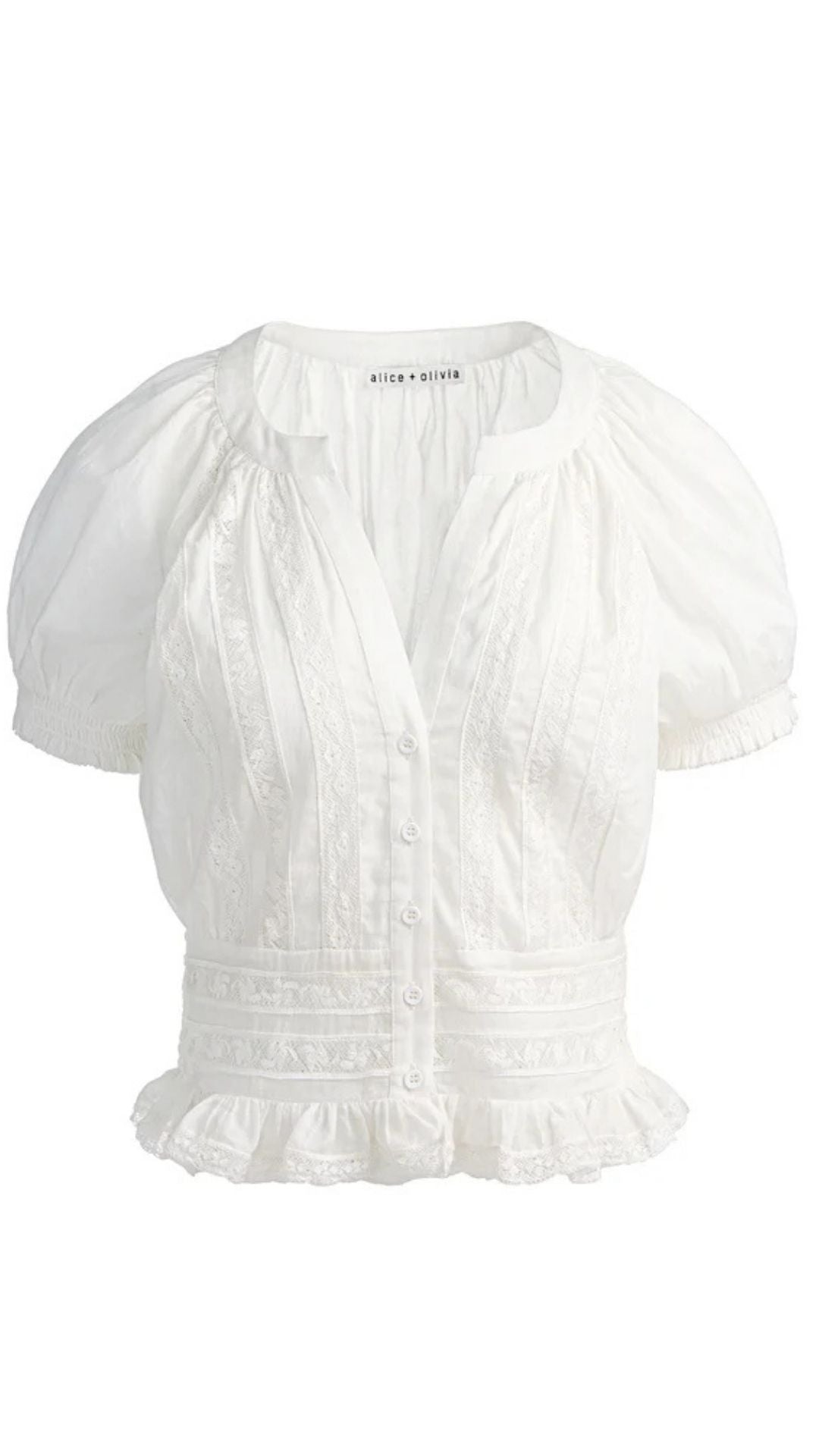 Kathryn Lace Trim Blouse