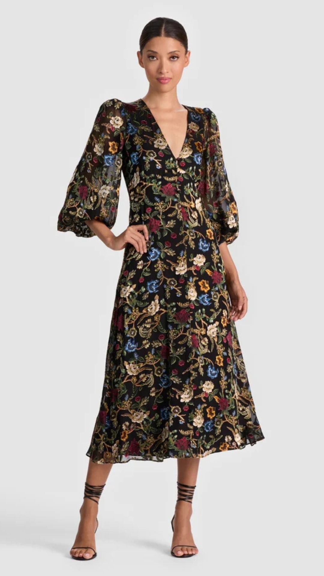 Mona Midi Dress - Alice and Olivia