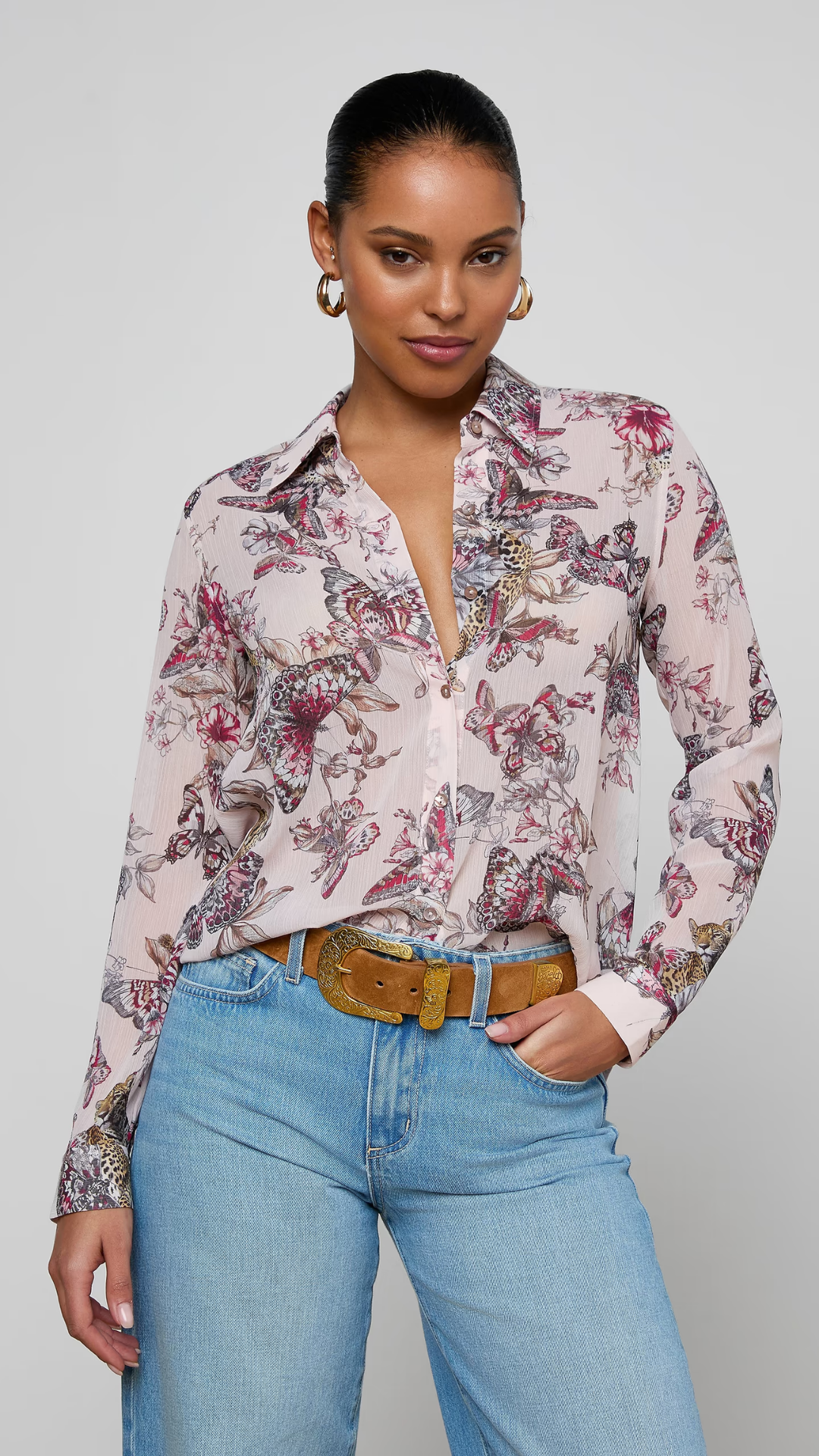 Laurent Blouse Nectar Pink - L'Agence