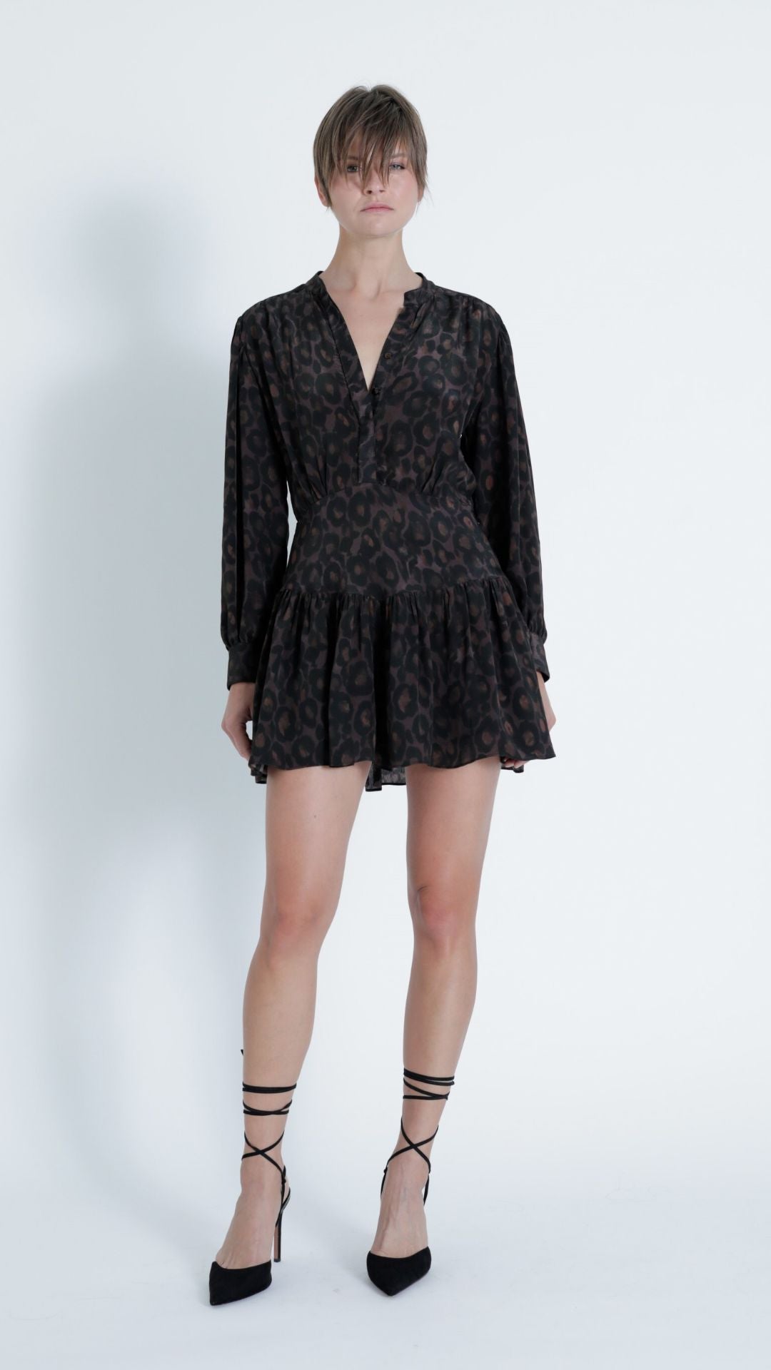 Sole Print Mini Dress