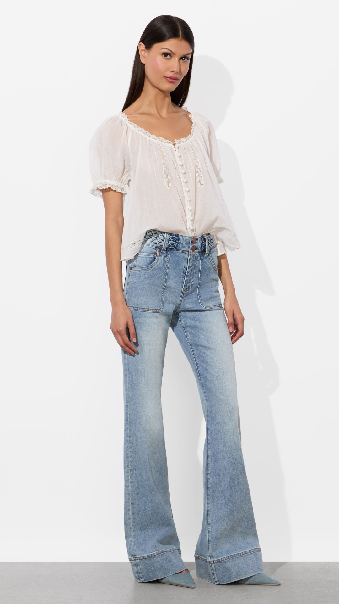 Juno Braided Jean - Alice and Olivia