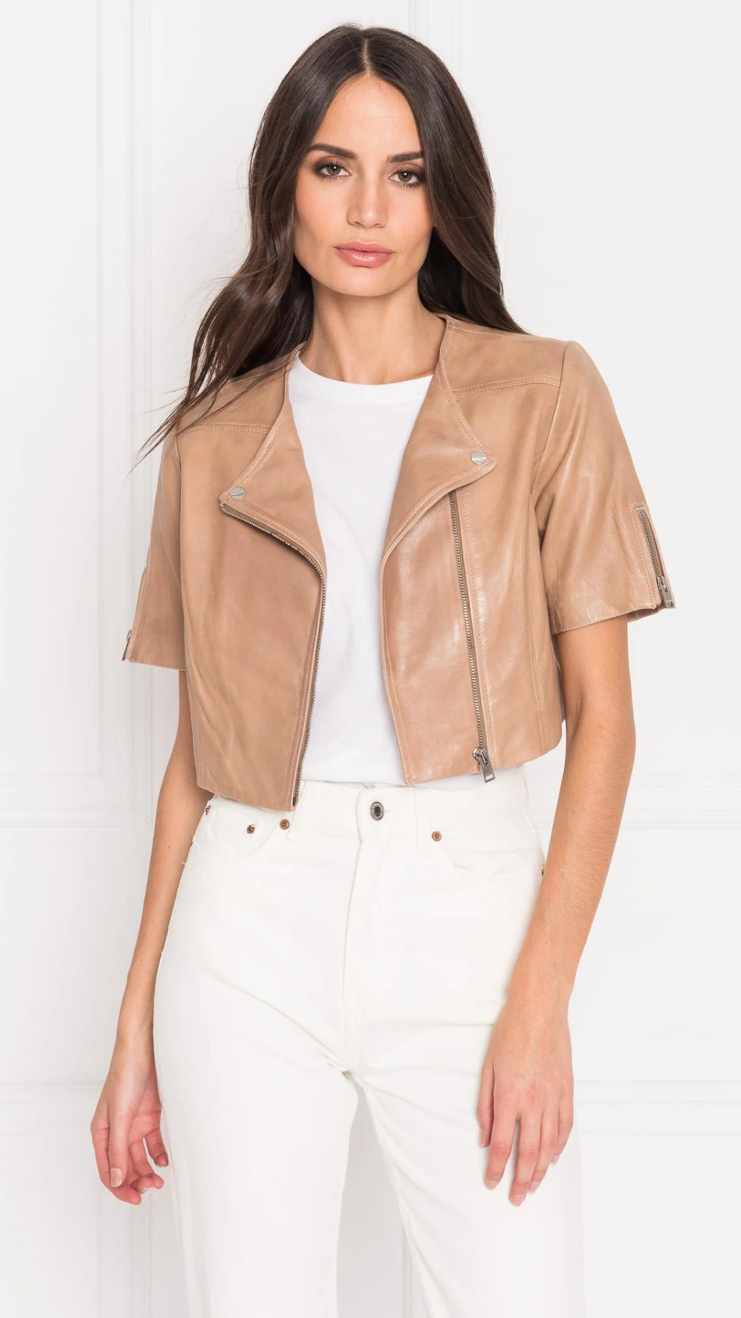 Kirsi Leather Crop Jacket - Lamarque