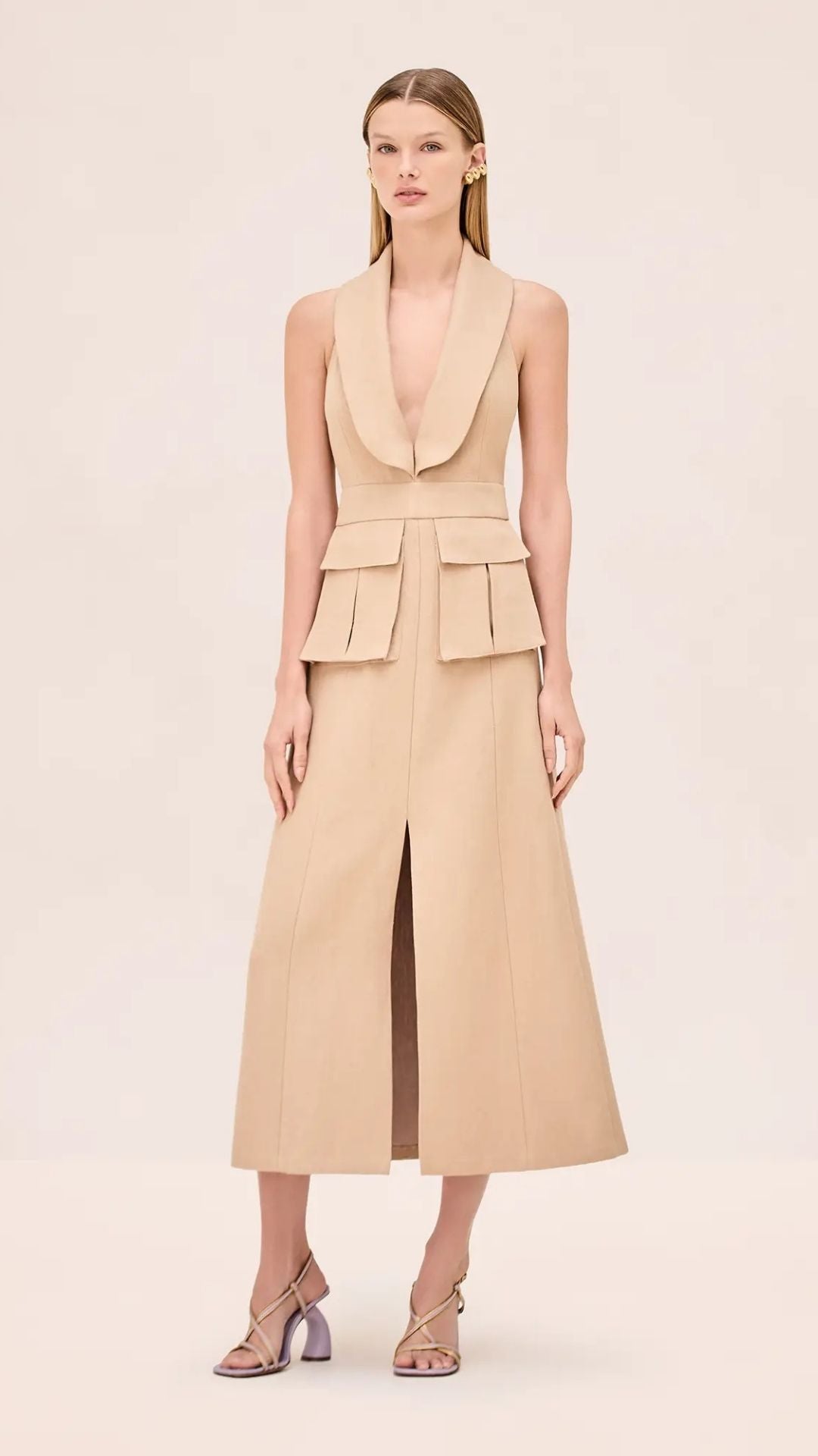 alexis beige dress Alexis - Marsci Dress